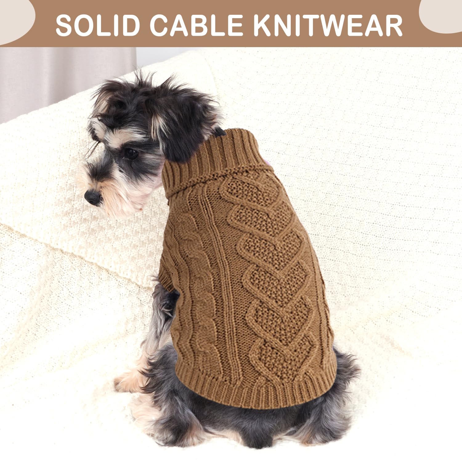 Small Dog Sweater XS Dog Sweaters Winter Small Dog Clothes Girl Boy Warm Puppy Sweater Knitted Pet Clothes for Chihuahua Yorkie