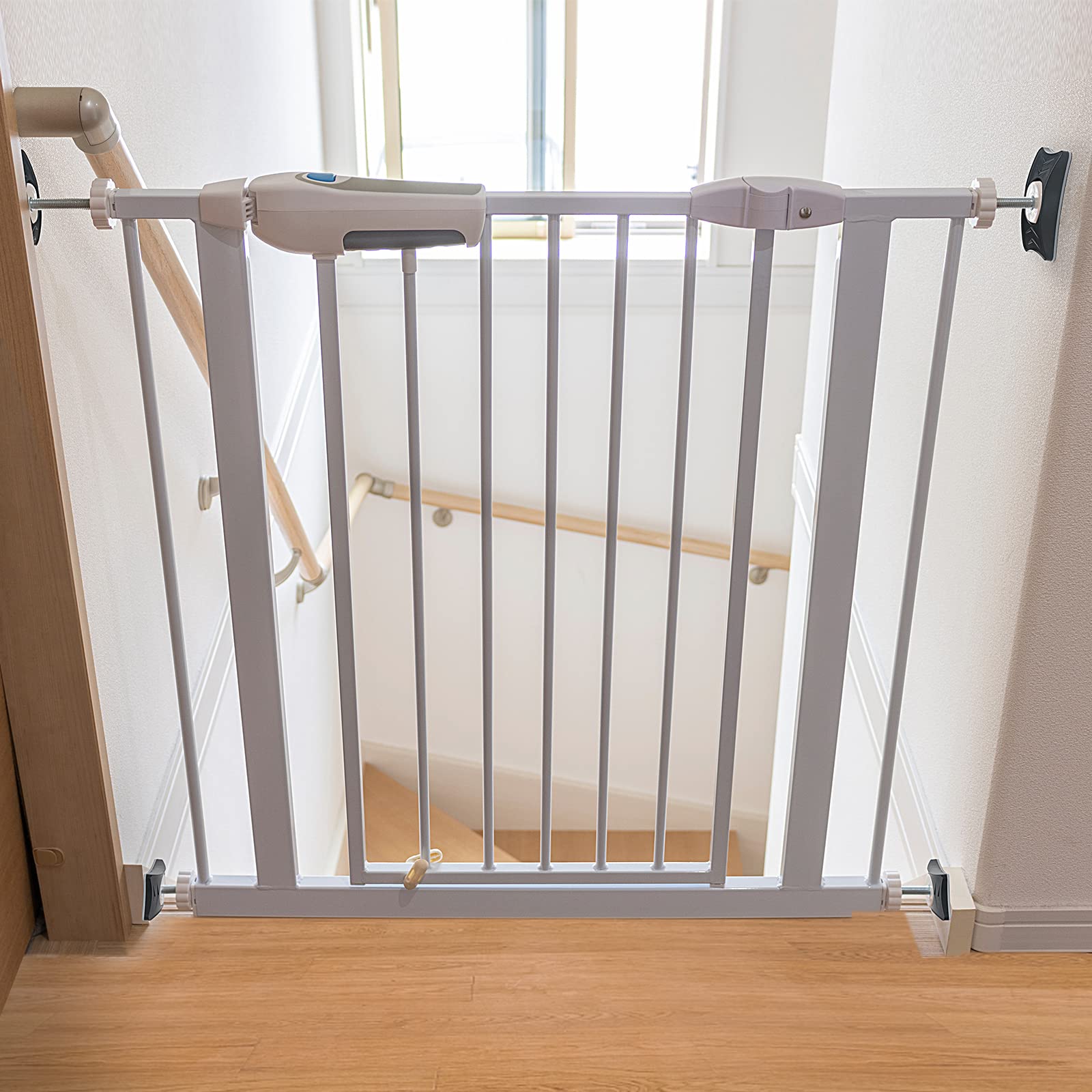 Baby Gate Wall Protector 4 Pack Dog Gates Wall Cups Protect Walls & Doorways From Pet For Child Pressure Mounted Stair Safety Gate- Fit All Safety Gate