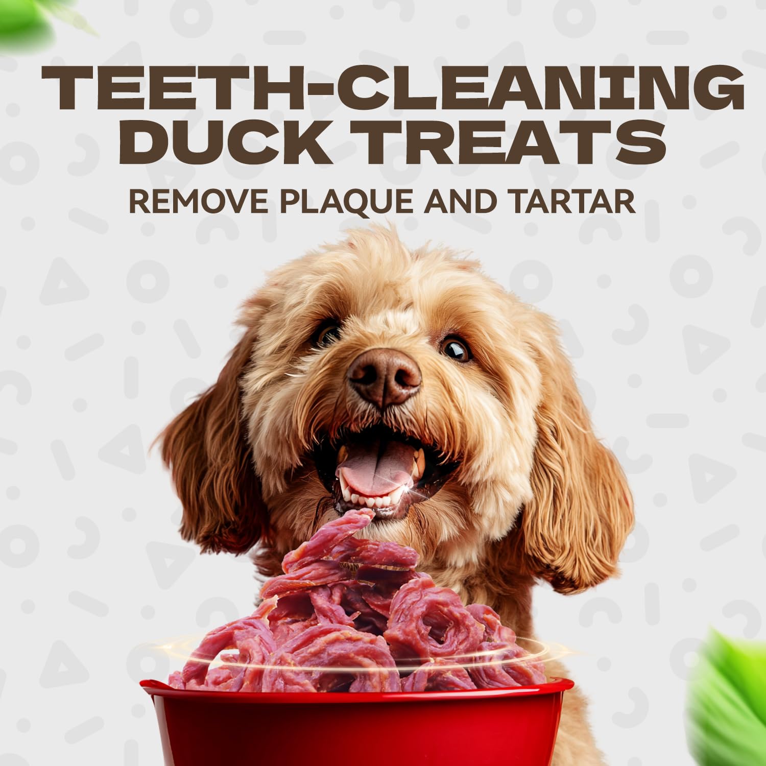 KUADELRO Duck Rings Dog Treats - Natural Duck Breast Jerky, Rawhide-Free Soft Chews, 10.58oz for Small to Large Breeds