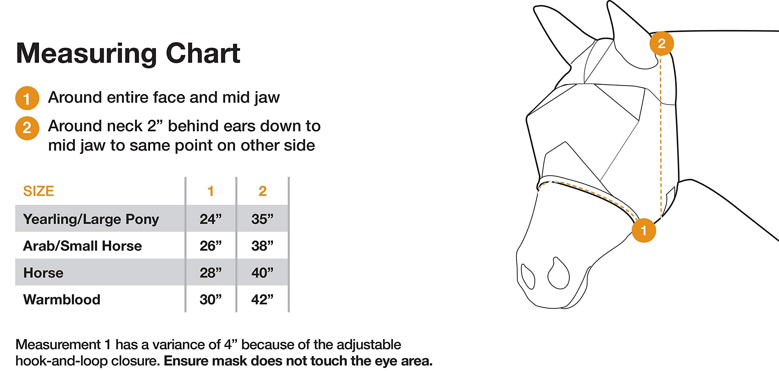 Cashel Company Economy Large Horse Horse Fly Mask Tan WARMBLOOD