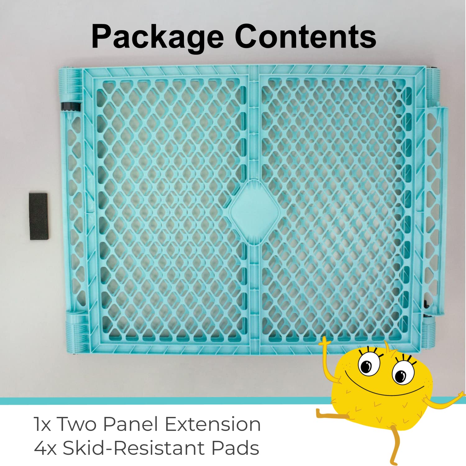 Toddleroo By North States Superyard Aqua 2 Panel Extension: Increases Play Space Up To 34.4 Sq. Ft. (Adds 64', Aqua)