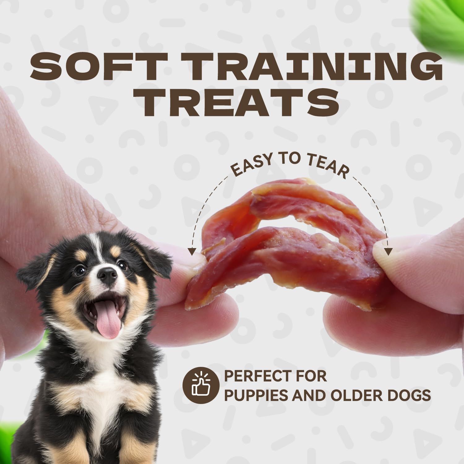 KUADELRO Duck Rings Dog Treats - Natural Duck Breast Jerky, Rawhide-Free Soft Chews, 10.58oz for Small to Large Breeds