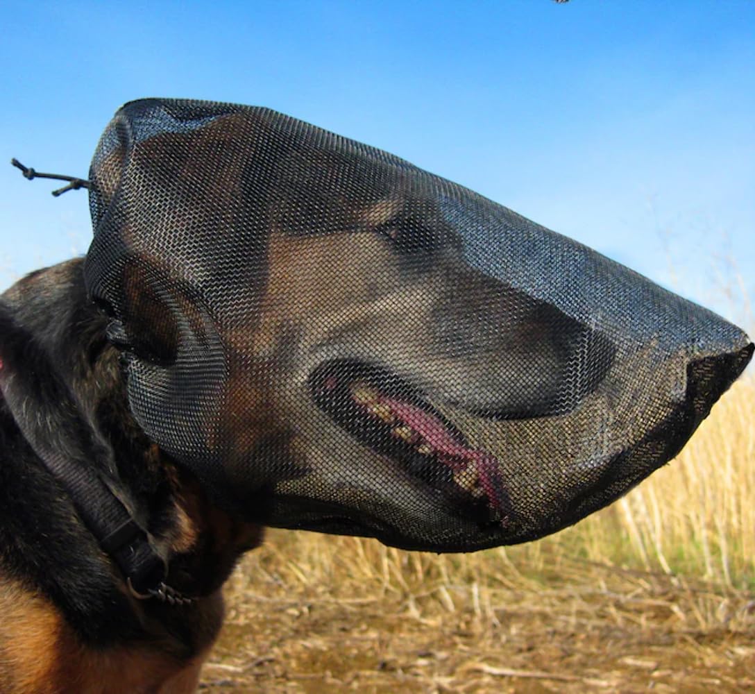 Outfox Field Guard Size Xxs - Vet-Recommended Dog Safety Mask For Foxtails, Grass Seeds, Bugs And Debris | Breathable, Lightweig