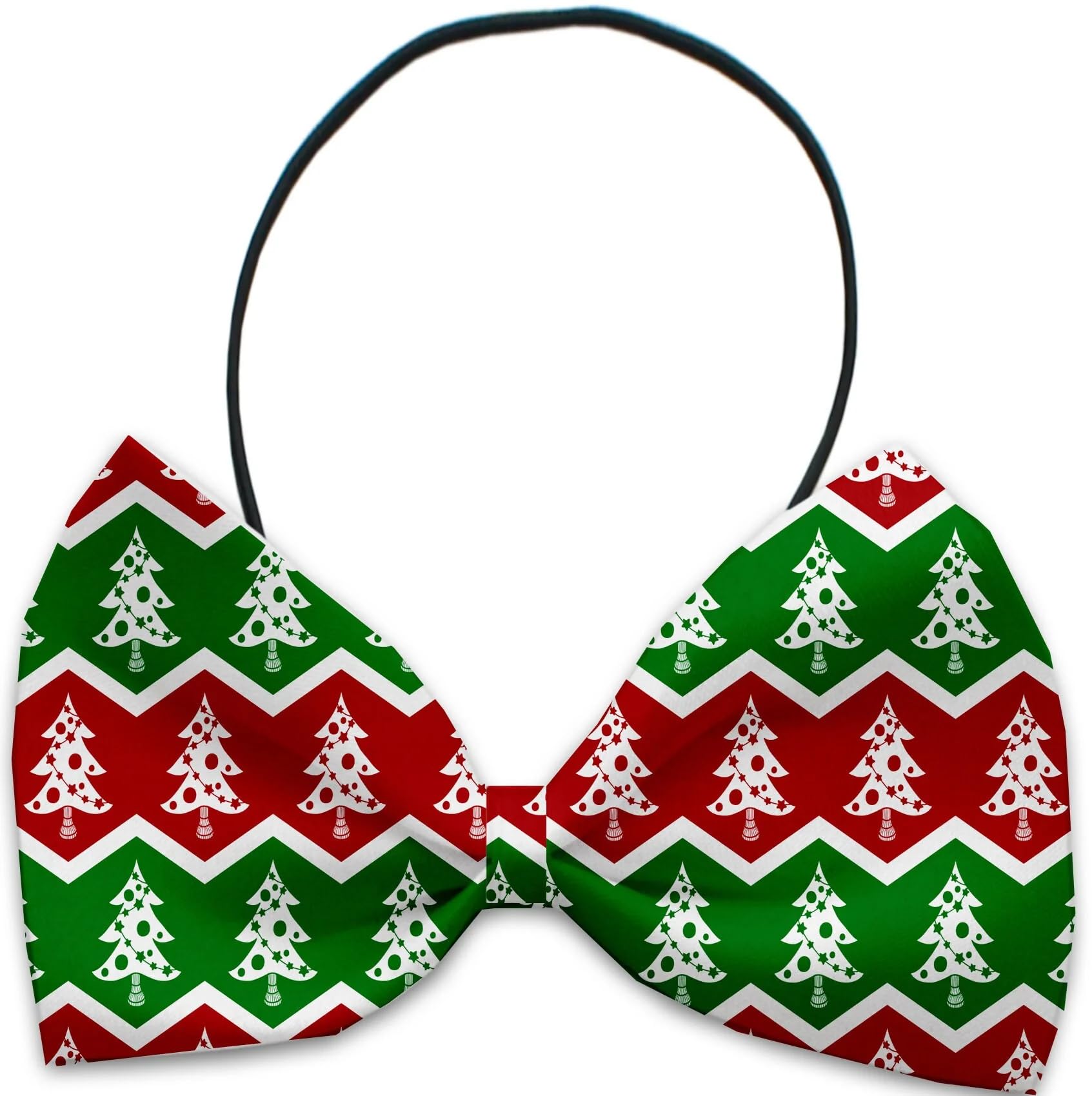 Christmas Pet, Dog & Cat Bow Ties, "Candy Cane Lane Group" *Available in 8 different print options!* Collar Strap ChevronChristmasTree