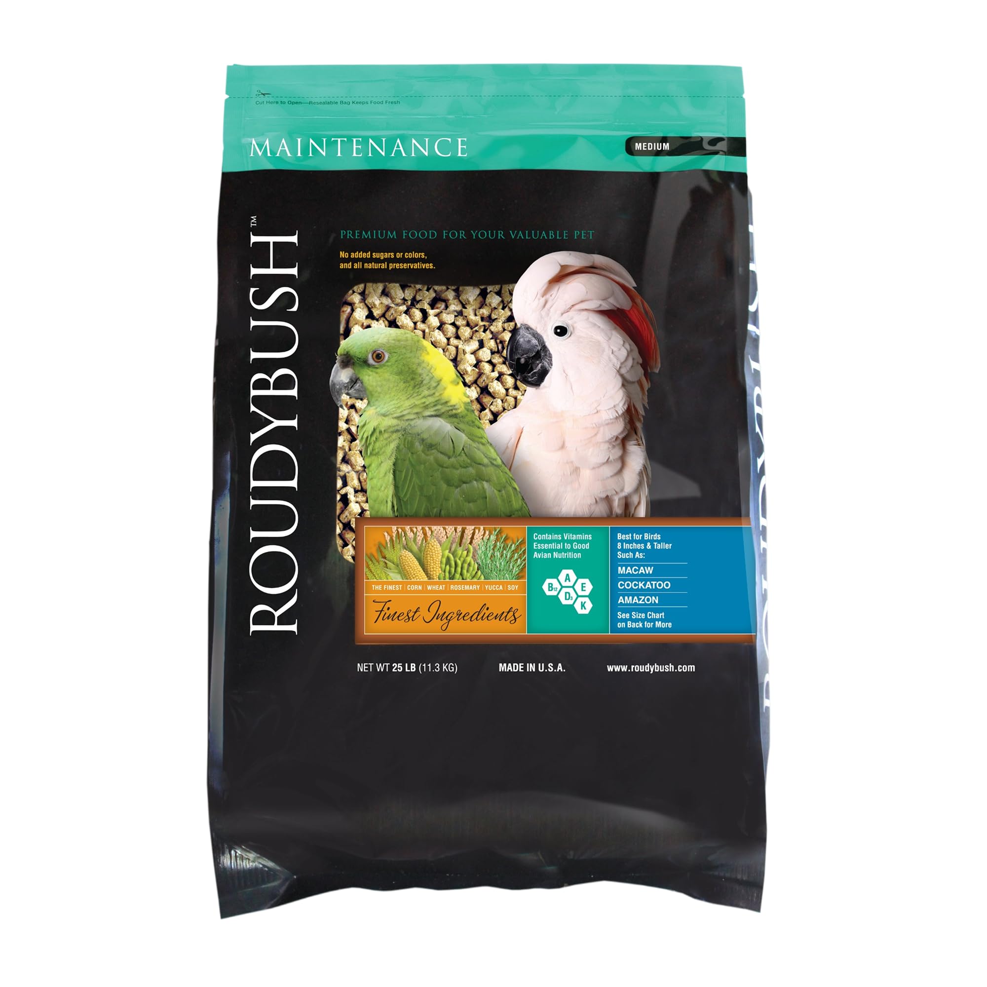Roudybush Daily Maintenance Bird Food, Medium, 25-Pound