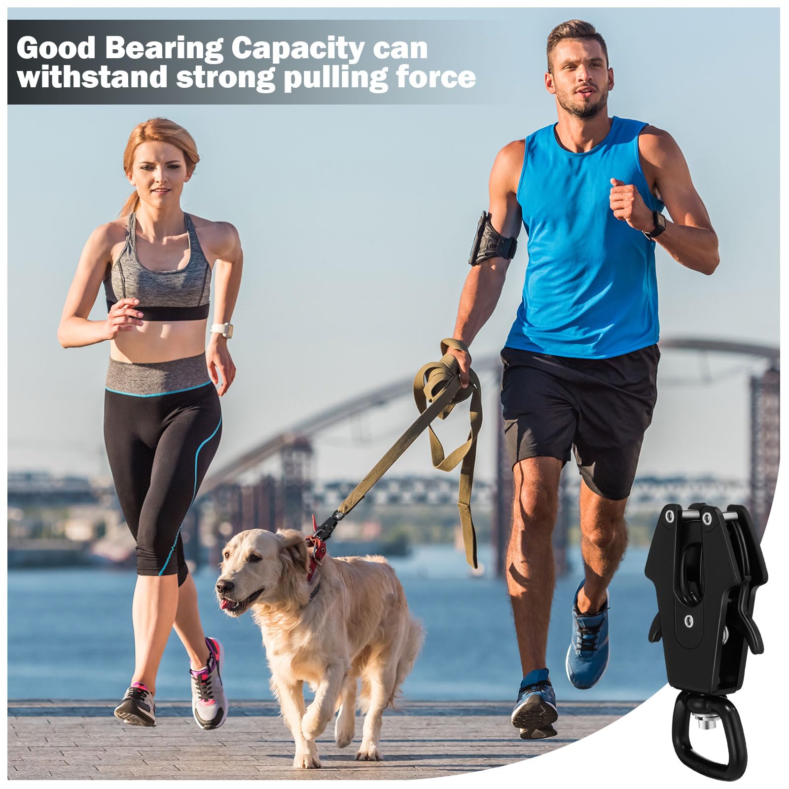 Reginary 2 Pcs Frog Clip Dog Leash Clip 360 Degree Swivel Clip Heavy Duty Quick Release Clip Metal Dog Leash Buckle Dog Leash Clasp Dog Chain Buckle For Linking Pet Collar And Pet Supplies