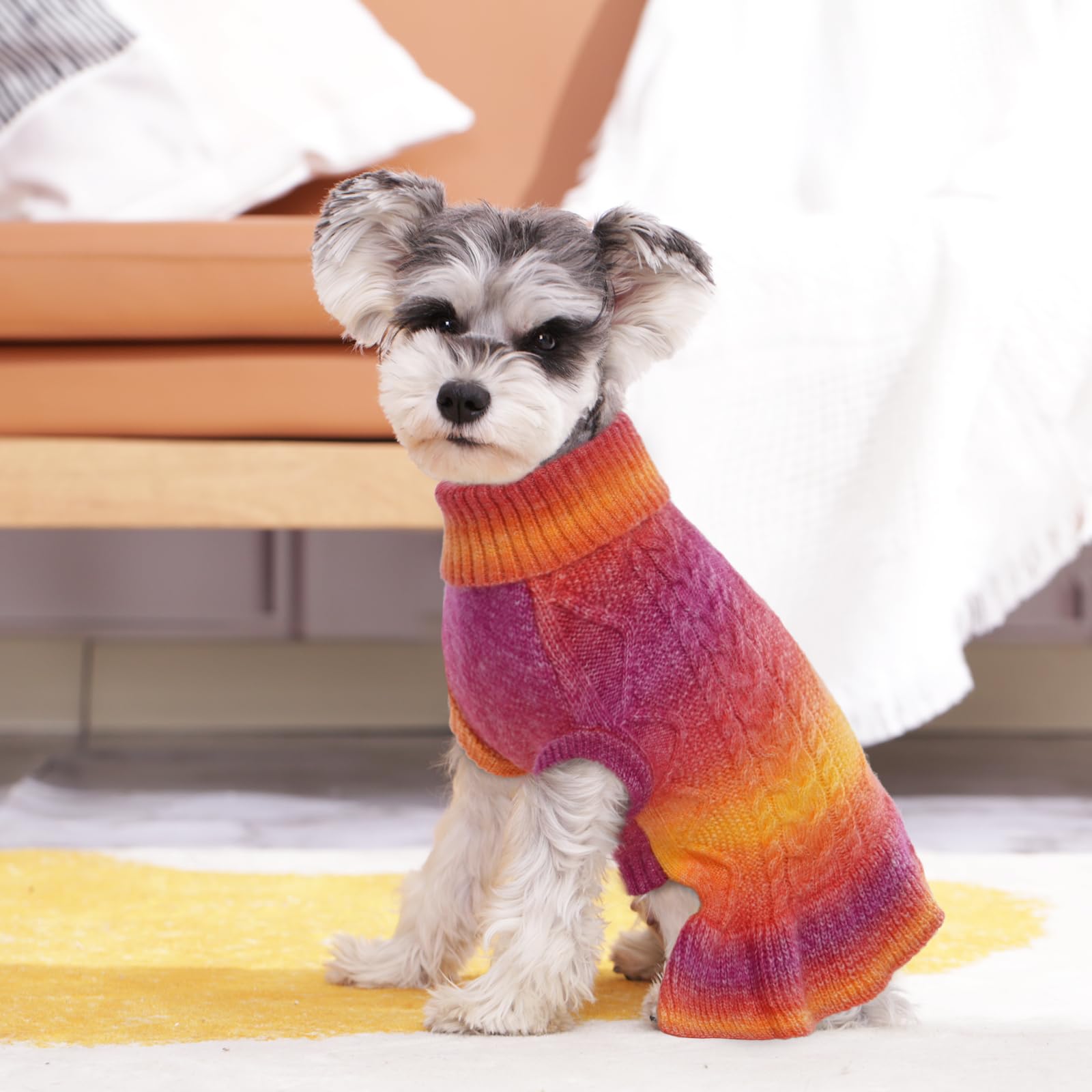 Qbleev Dog Sweater Dress, Dog Christmas Sweaters For Medium Dogs, Puppy Sweaters Soft Pet Sweaters Warm Winter Fall Dog Sweaters
