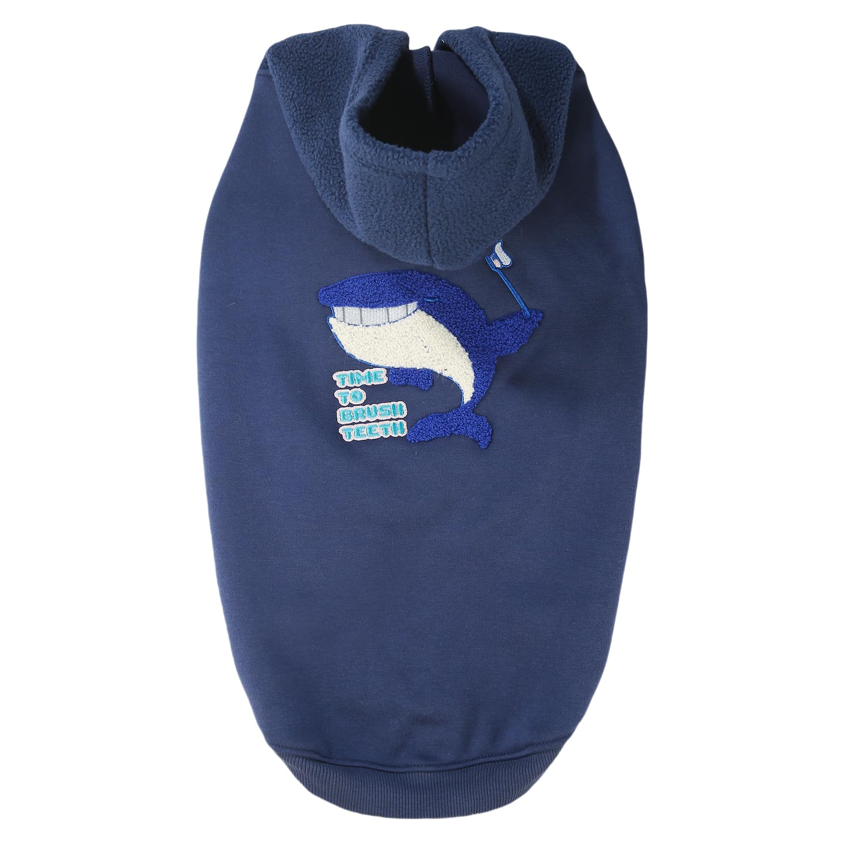 Dog Winter Hoodie Coat, Plush Vest Hoodie Dog Jacket, Dog Winter Autumn Warm Clothes(Blue-Xlarge)