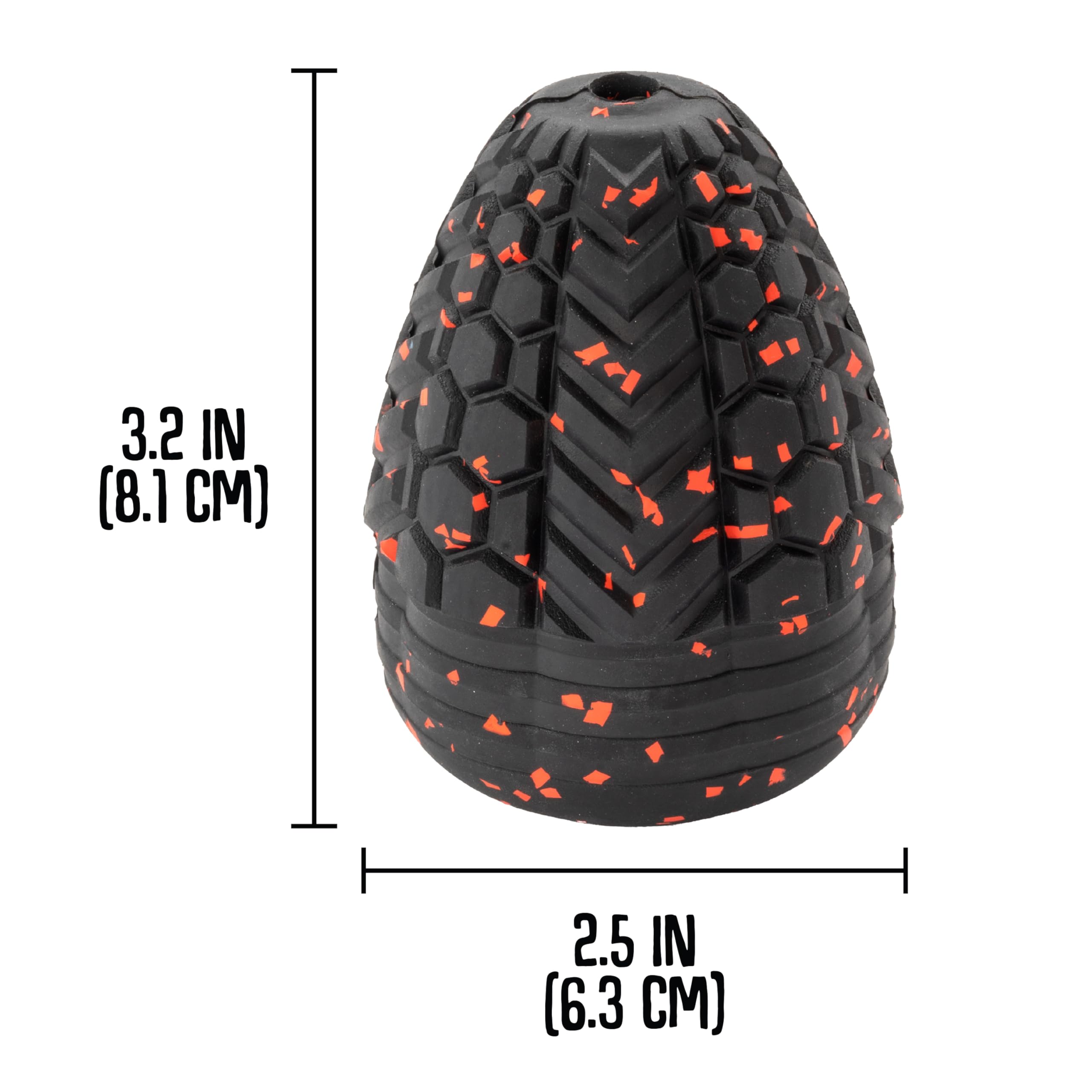 Chew King Dog Toy Collection - Medium Supreme Treater, Natural Rubber, Black, Model 22129219