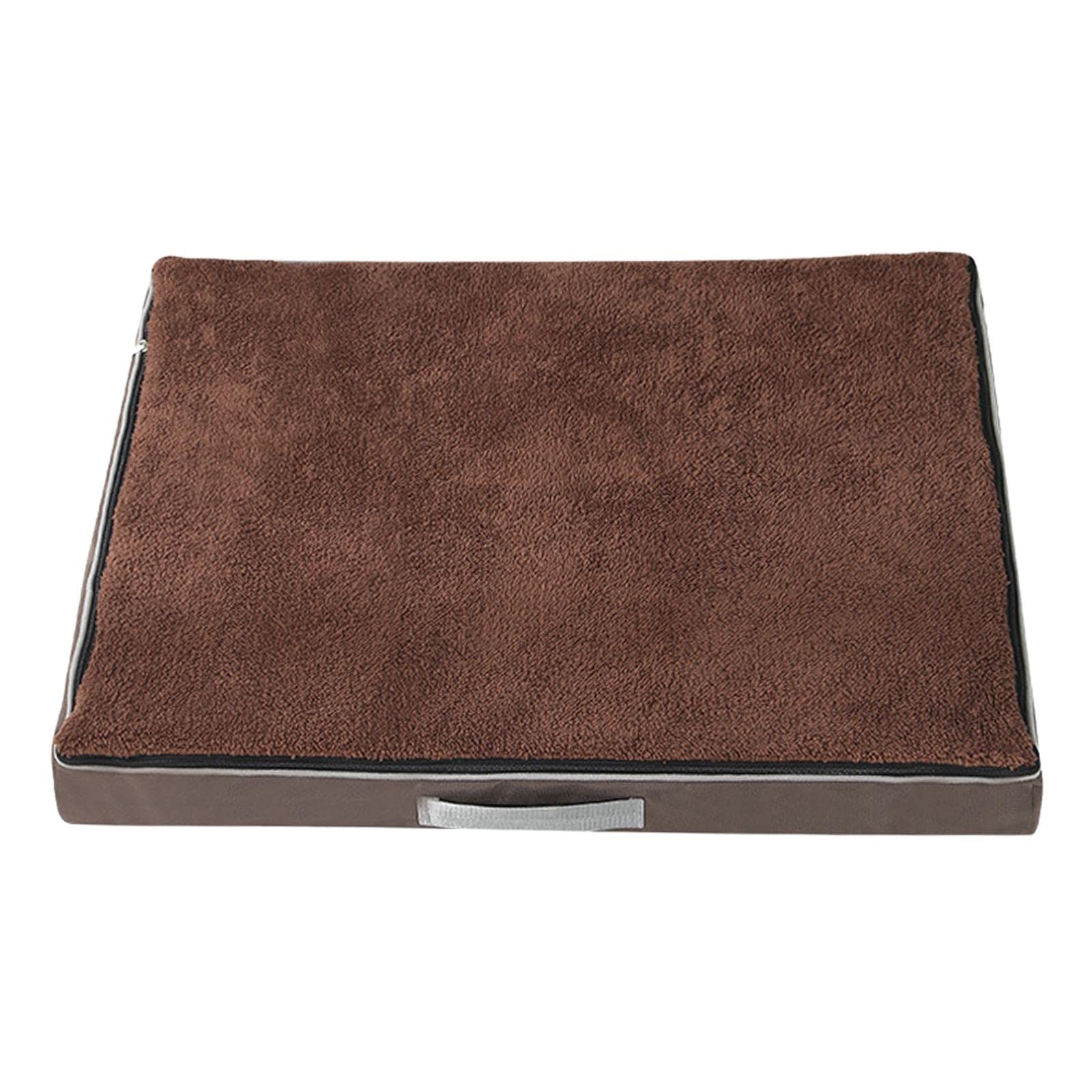 CALANDIS Warm Dog Bed Sleeping Pad Kennel Soft Blanket Washable for Indoor Cats Brown | Dog Supplies