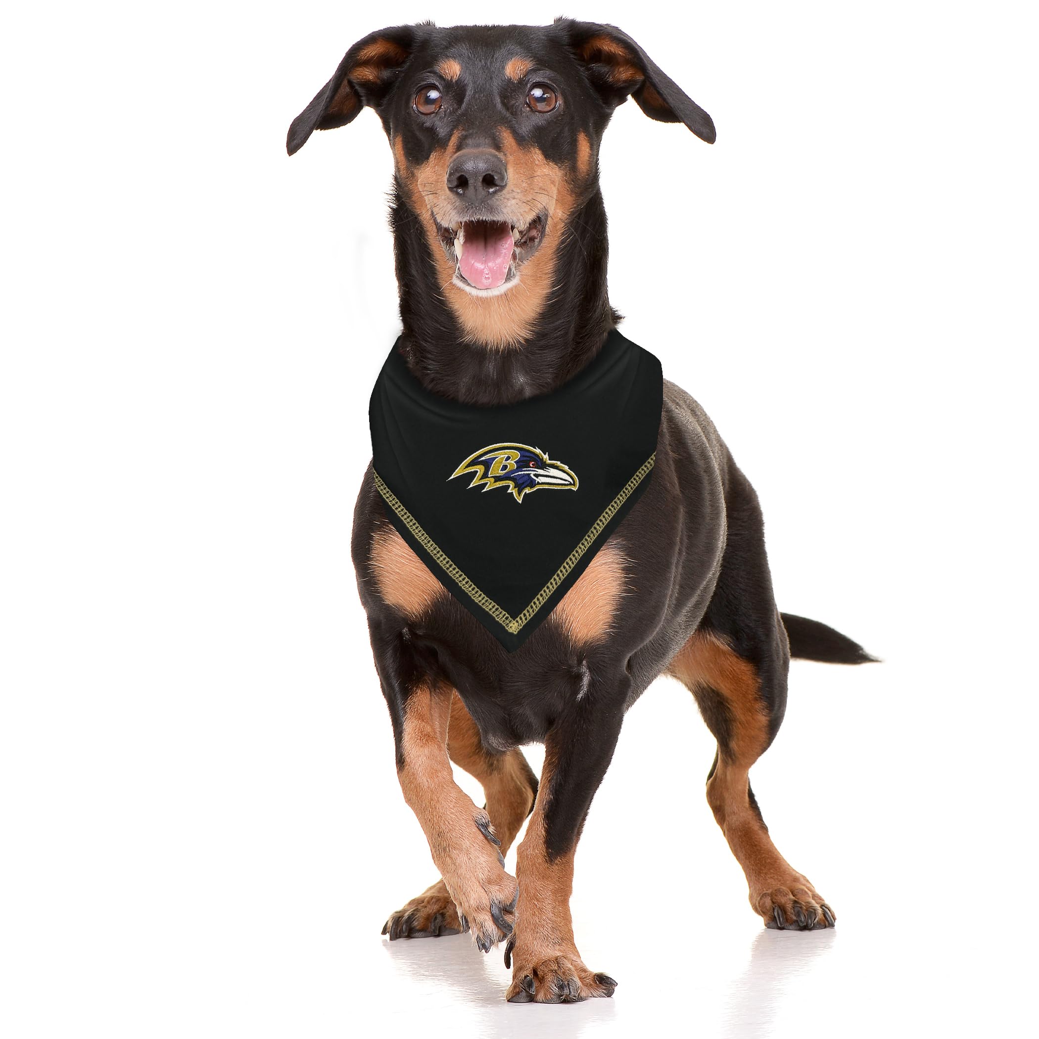 Pets First Nfl Baltimore Ravens Tie Bandana, Size Small/Medium. Dog Bandana Scarf Bib For Pet Cat Dog. The Ultimate Game-Day, Pa