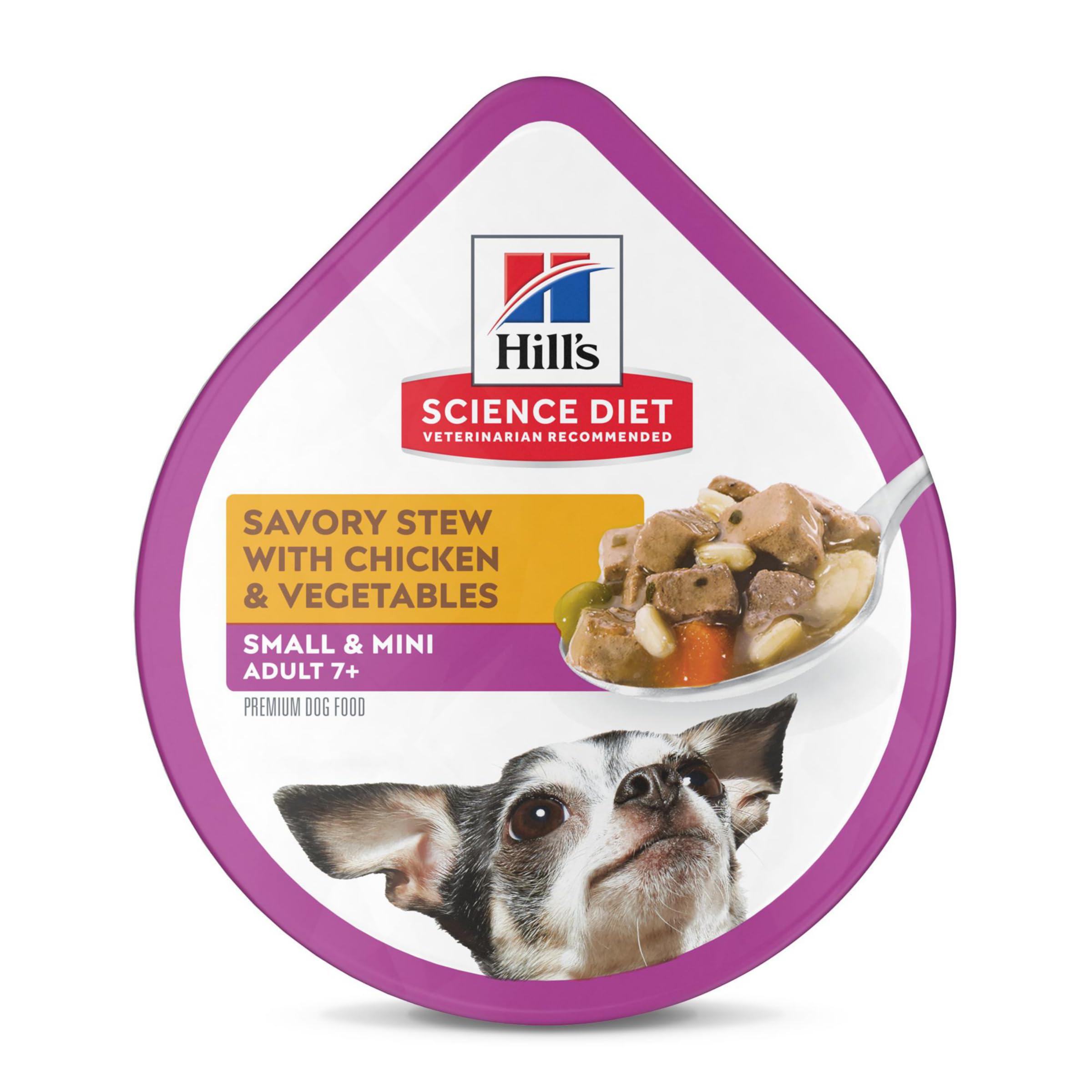 Hill s Science Diet Small & Mini, Senior Adult 7+, Small & Mini Breeds Senior Premium Nutrition, Wet Dog Food, Chicken & Vegeta