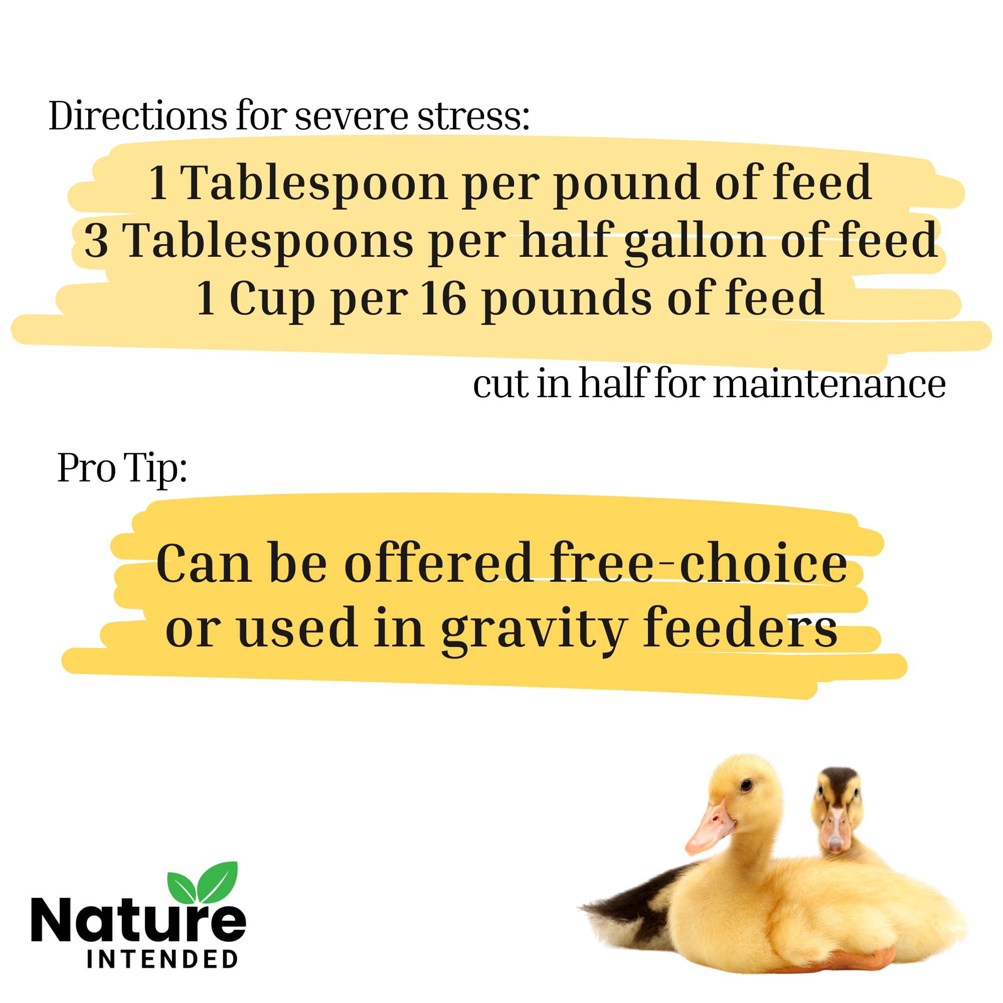 Brewers Yeast + Probiotics + Niacin + Vitamins Supplement for Ducks, Chickens and Poultry. (Molt Recovery, Severe Stress, Egg Q