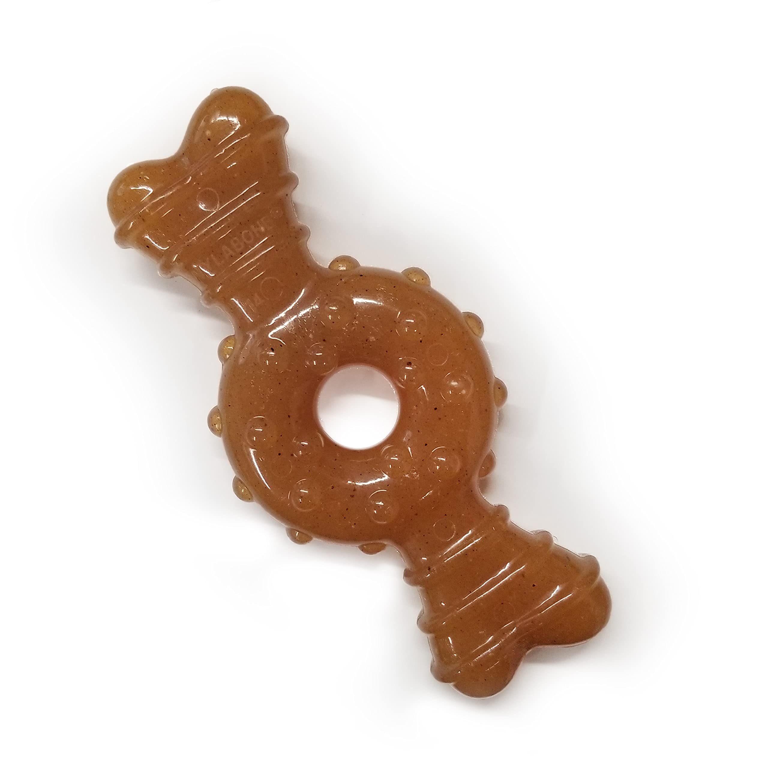 Nylabone Ring Bone Chew Toy for Puppies, Puppy Teething Toys, Puppy Enrichment Toys, Chicken Flavor, X-Small Dogs - Up to 15 lbs