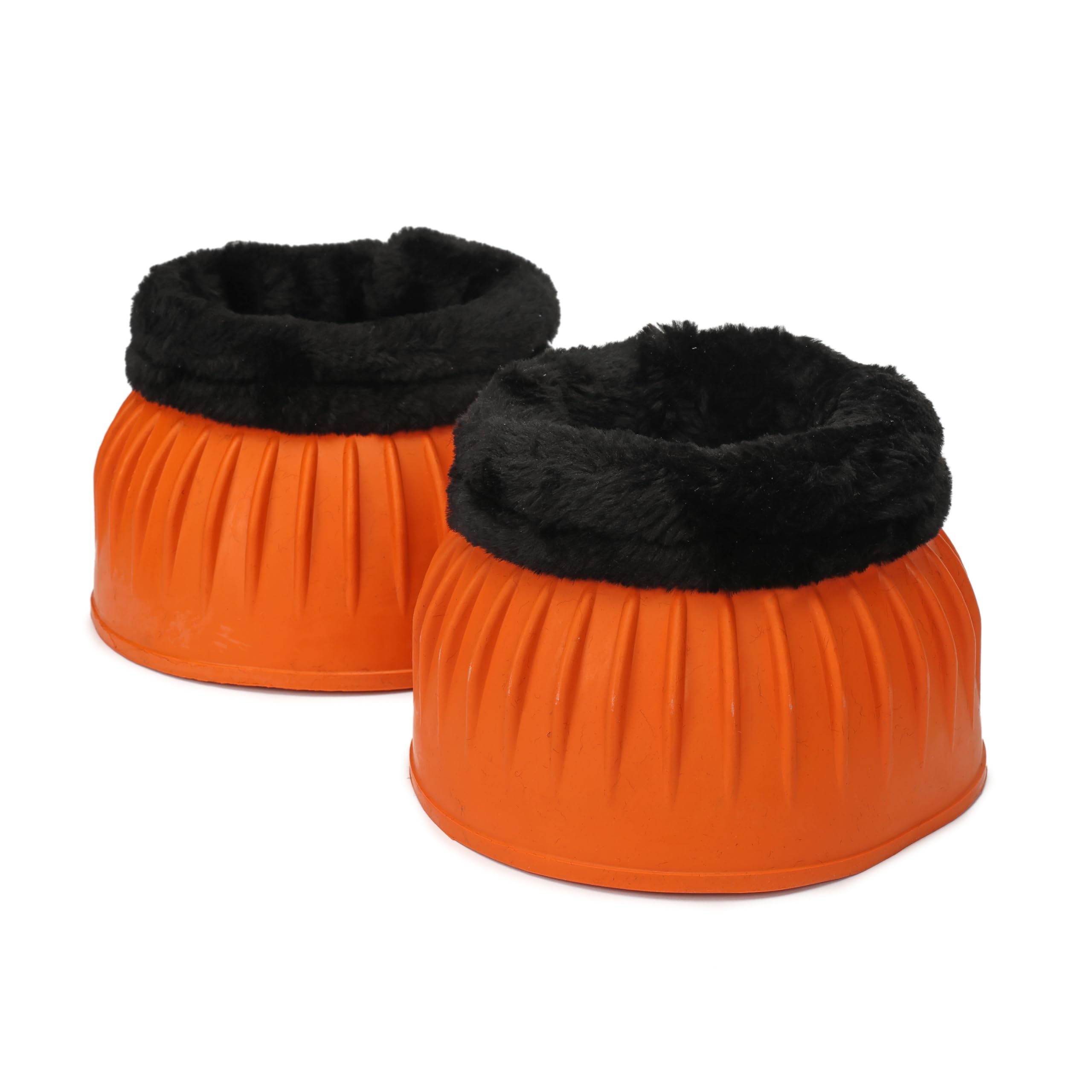 Shires Arma Fleece Trim Bell Boot (Orange, Cob)