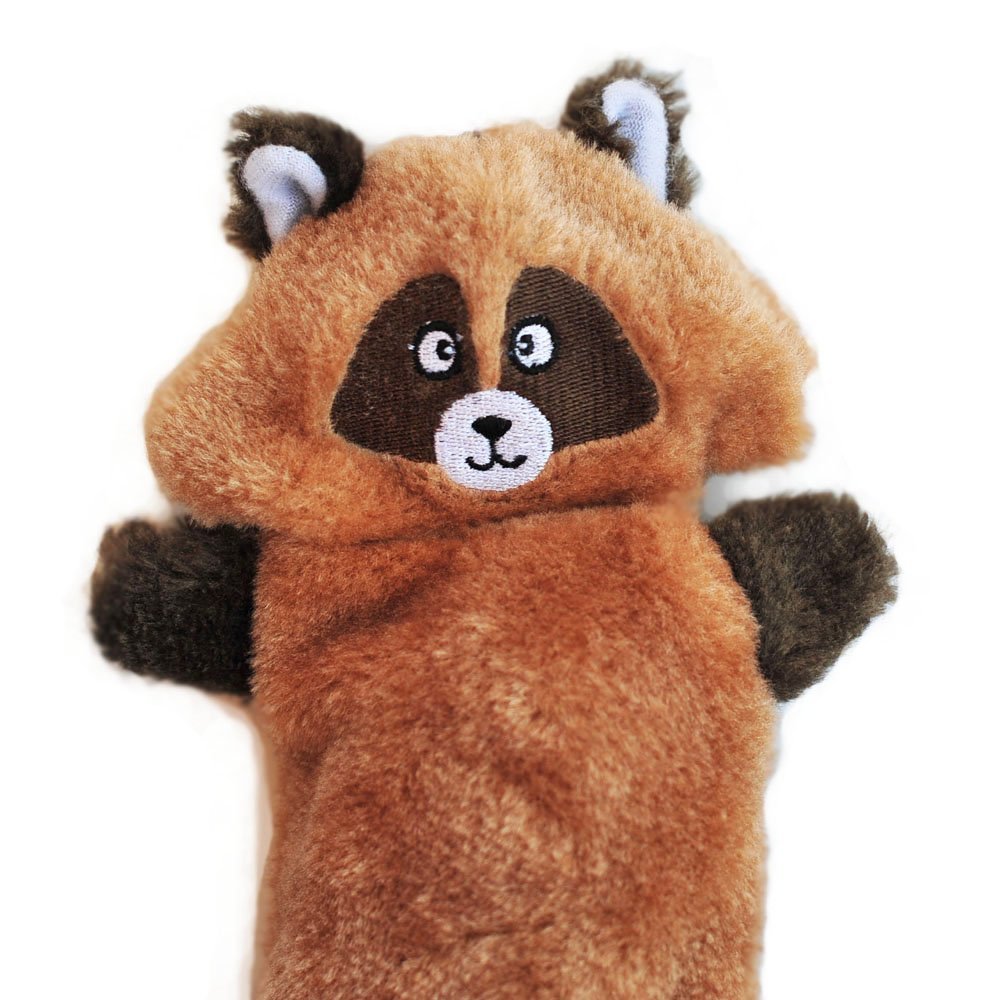 Zippypaws Zingy Racoon - Dog Toys No Stuffing, Squeaky Plush Dog Toy For Small & Medium Dogs, Interactive Puppy & Dog Chew Toys Without Stuffing For Boredom