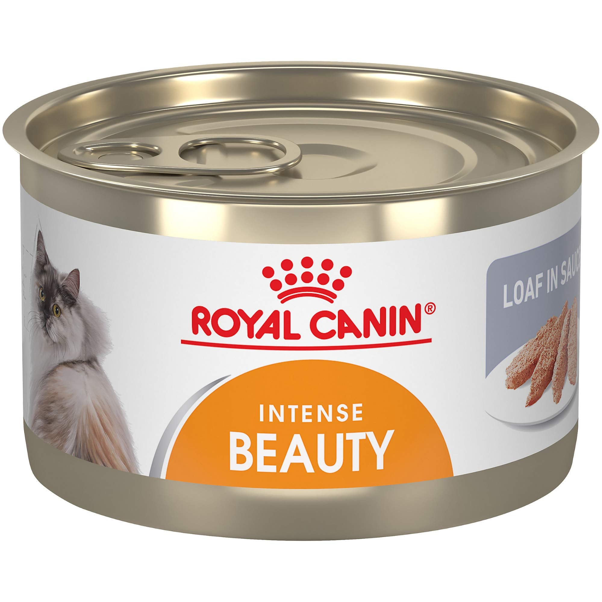 Royal Canin Feline Care Nutrition Hair & Skin Care Loaf in Sauce Canned Cat Food, 5.1 oz can (24-count)