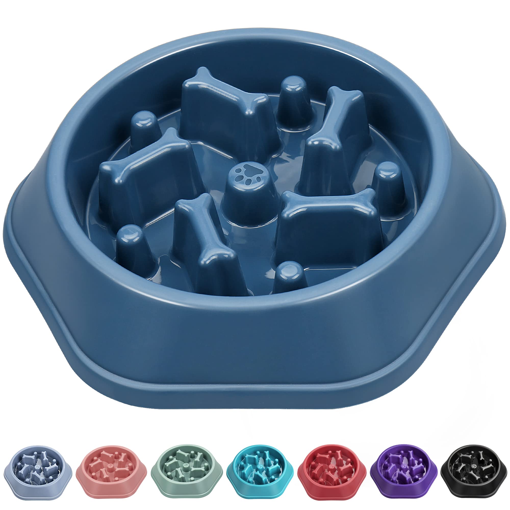 UPSKY Slow Feeder Dog Bowls Anti-Chocking Slower Feeding Dog Puzzle Bowl Puppy Slow Eating Dog Bowl, Interactive Bloat Stop Dog 