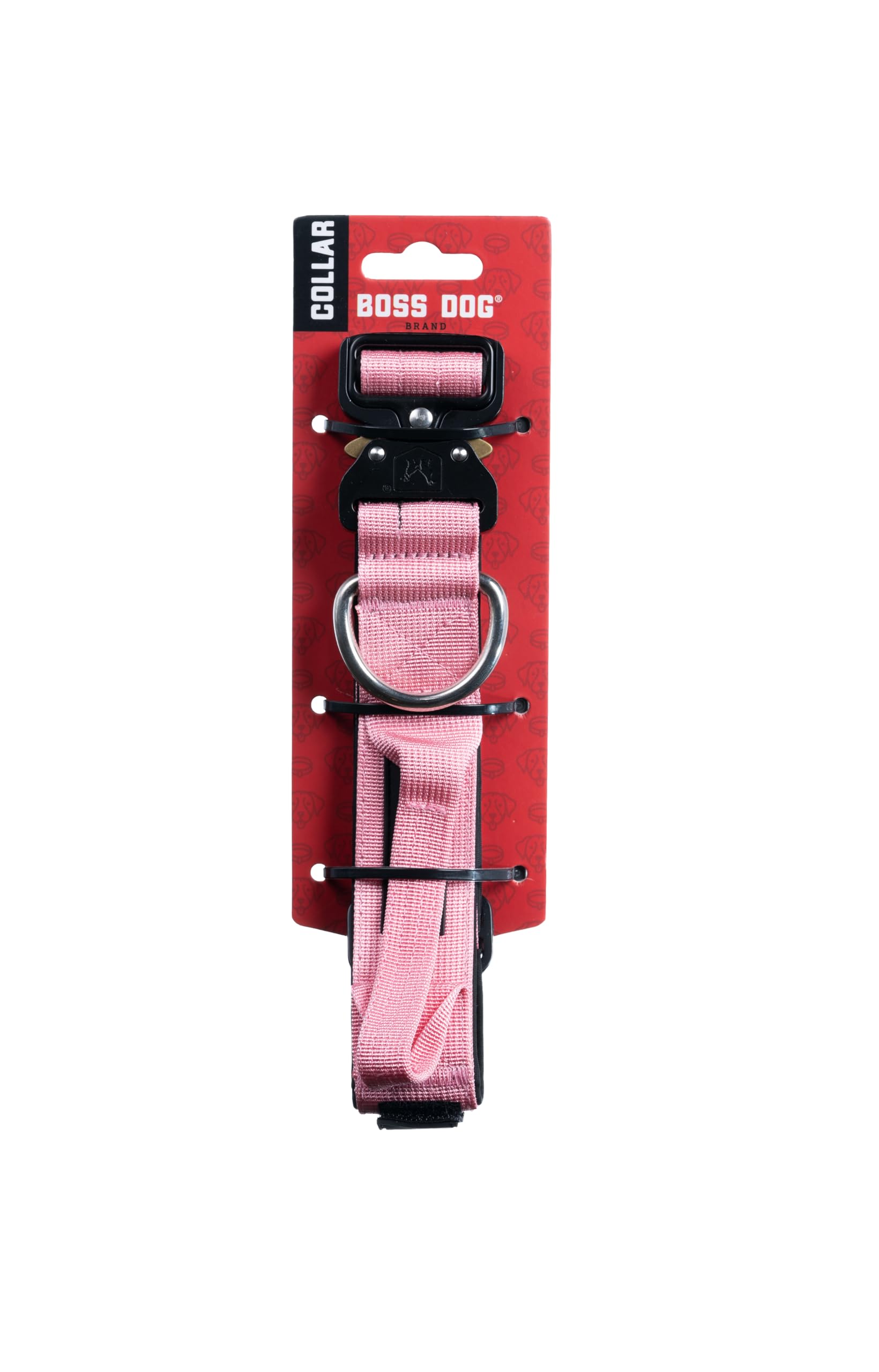 Boss Dog Tactical Collar, Pink, Medium