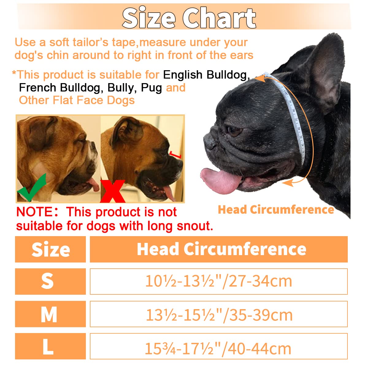 Short Snout Dog Muzzle, Soft Silicone Flat Faced Muzzle For French Bulldog Shih Tzu And Pug For Biting Chewing Licking And Grooming, Allows Panting