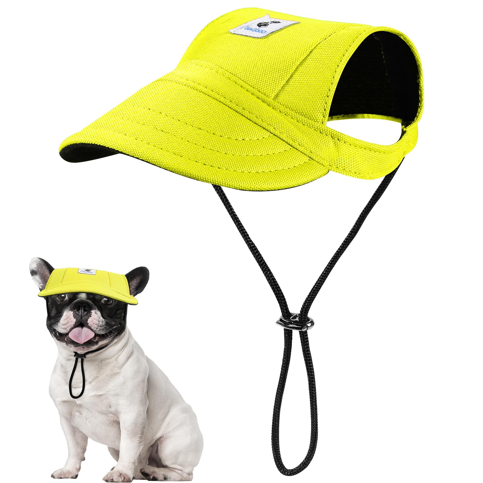 Pawaboo Dog Baseball Cap, Outdoor Pet Sport Sun Protection Baseball Cap Hat, Adjustable Travel Sport Hat Visor Sunbonnet Outfit 