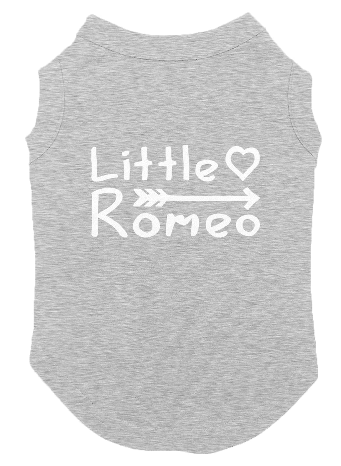 Little Romeo - Stud Handsome Cute Juliet Love Dog Shirt (Light Gray, Medium)