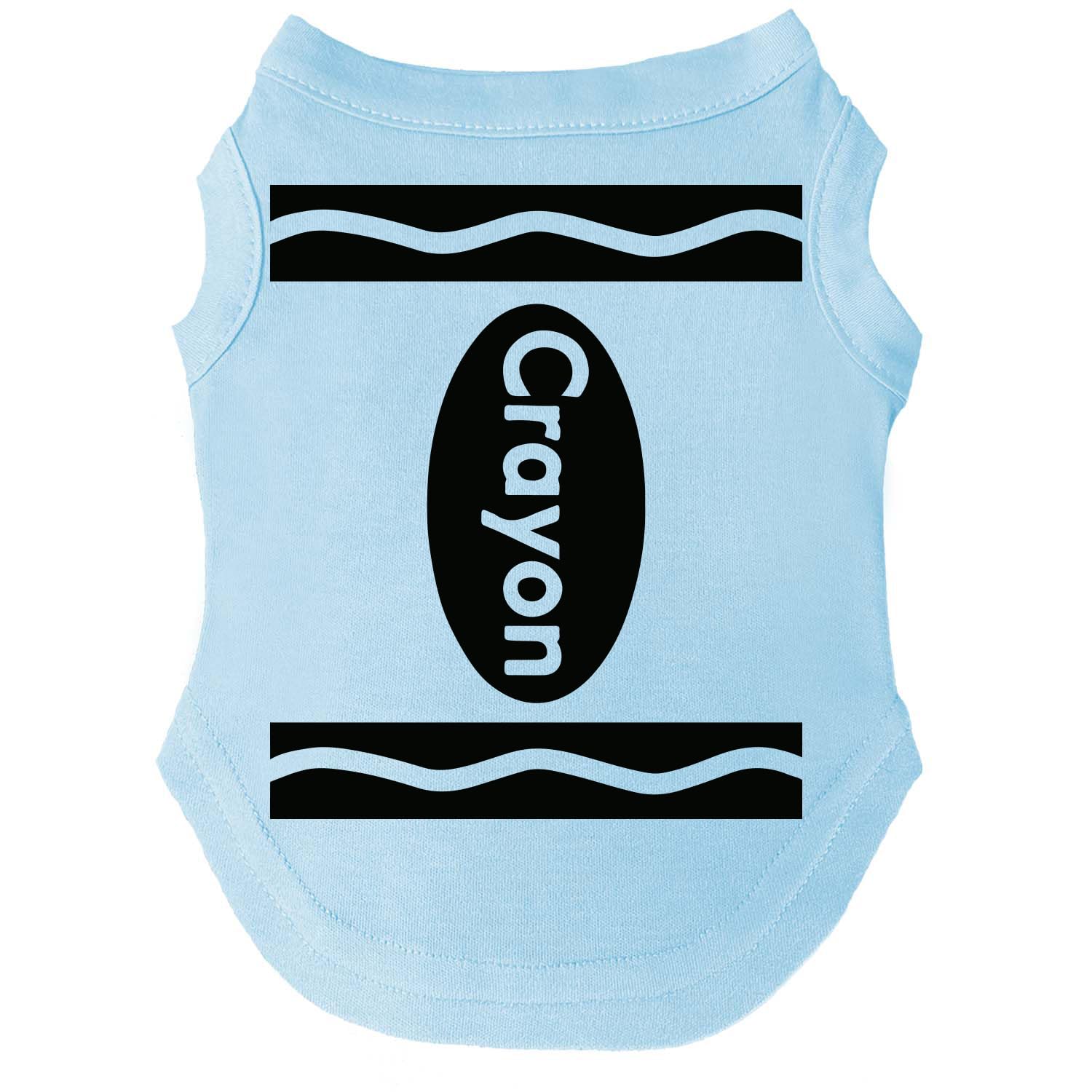 Crayon Costume Halloween Dog Tee Shirt Sizes For Puppies, Toys, And Large Breeds (Baby Blue, 3X-Large 410)