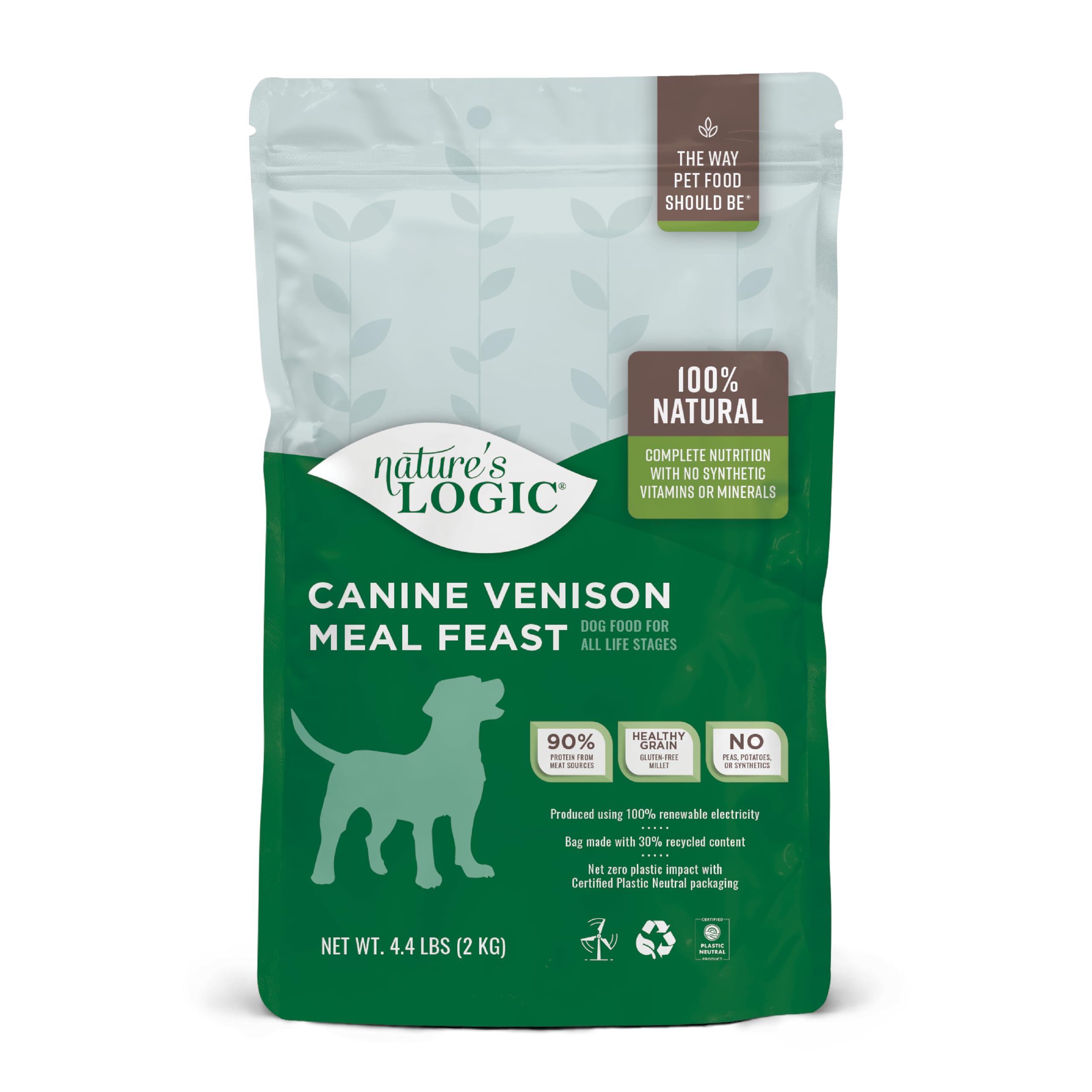 NatureS Logic Venison Dry Dog Food, 4.4-Pound Bag