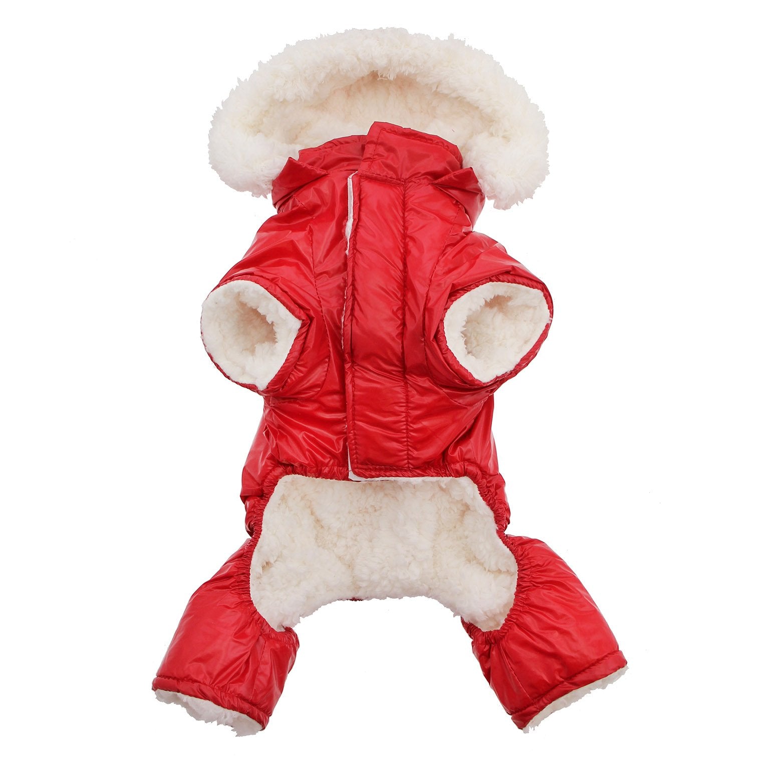 Doggie Design Red Ruffin It Dog Snow Suit Harness (Small)