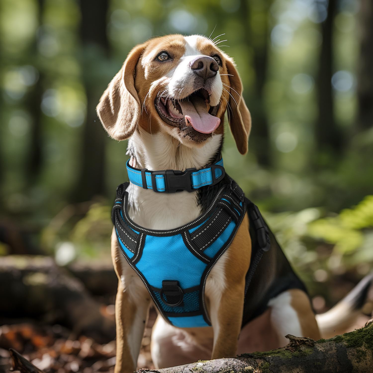 Joytale Reflective Dog Collar,Soft Neoprene Padded Breathable Nylon Pet Collar Adjustable For Extra Large Dogsskyblue,,Xl