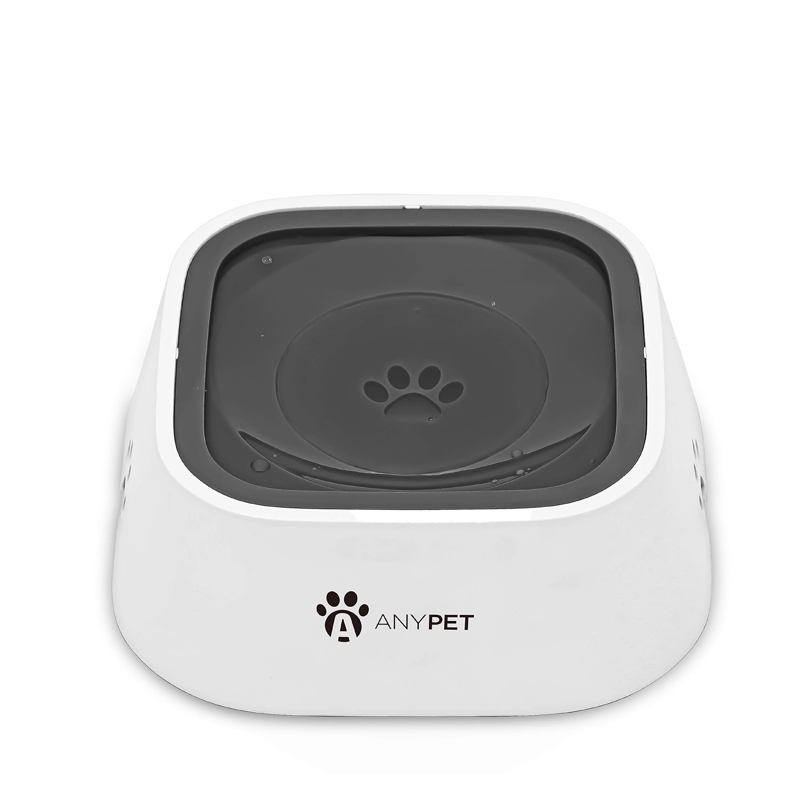 Anypet NoSpill Dog Water Bowl, AntiSplash Pet Slow Drinking Water Feeder, Spill Proof Travel Bowls For Large Medium Small Dogs
