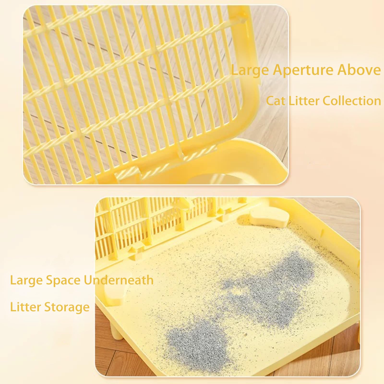 Cat Litter Mat Litter Trapping Mat,19.69''X15.95''X5.90''Litter Box Mat,Waterproof Cat Mats For Litter Large,Easy Clean,Non-Slip