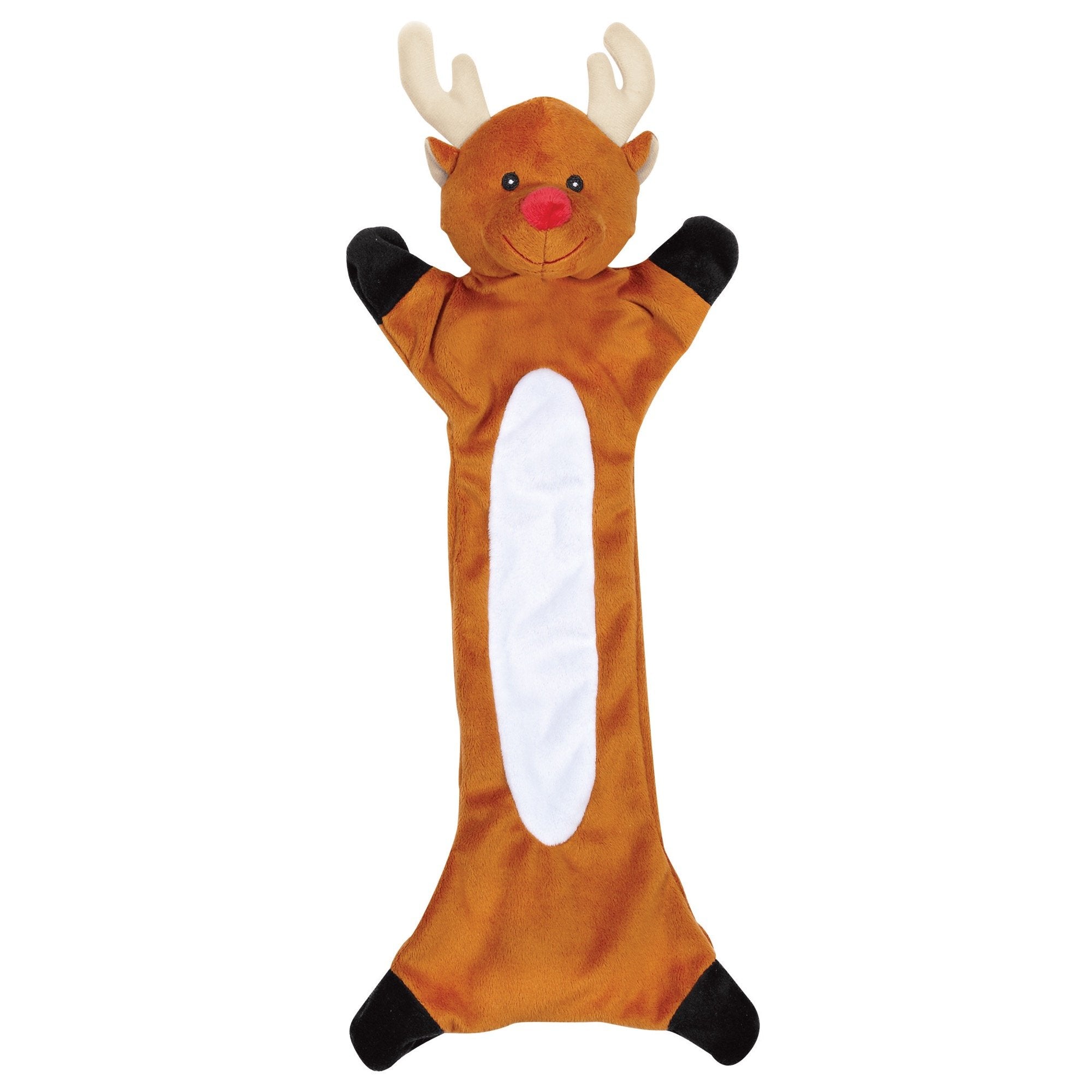 Zanies Festive Unstuffies Dog Toy, Reindeer