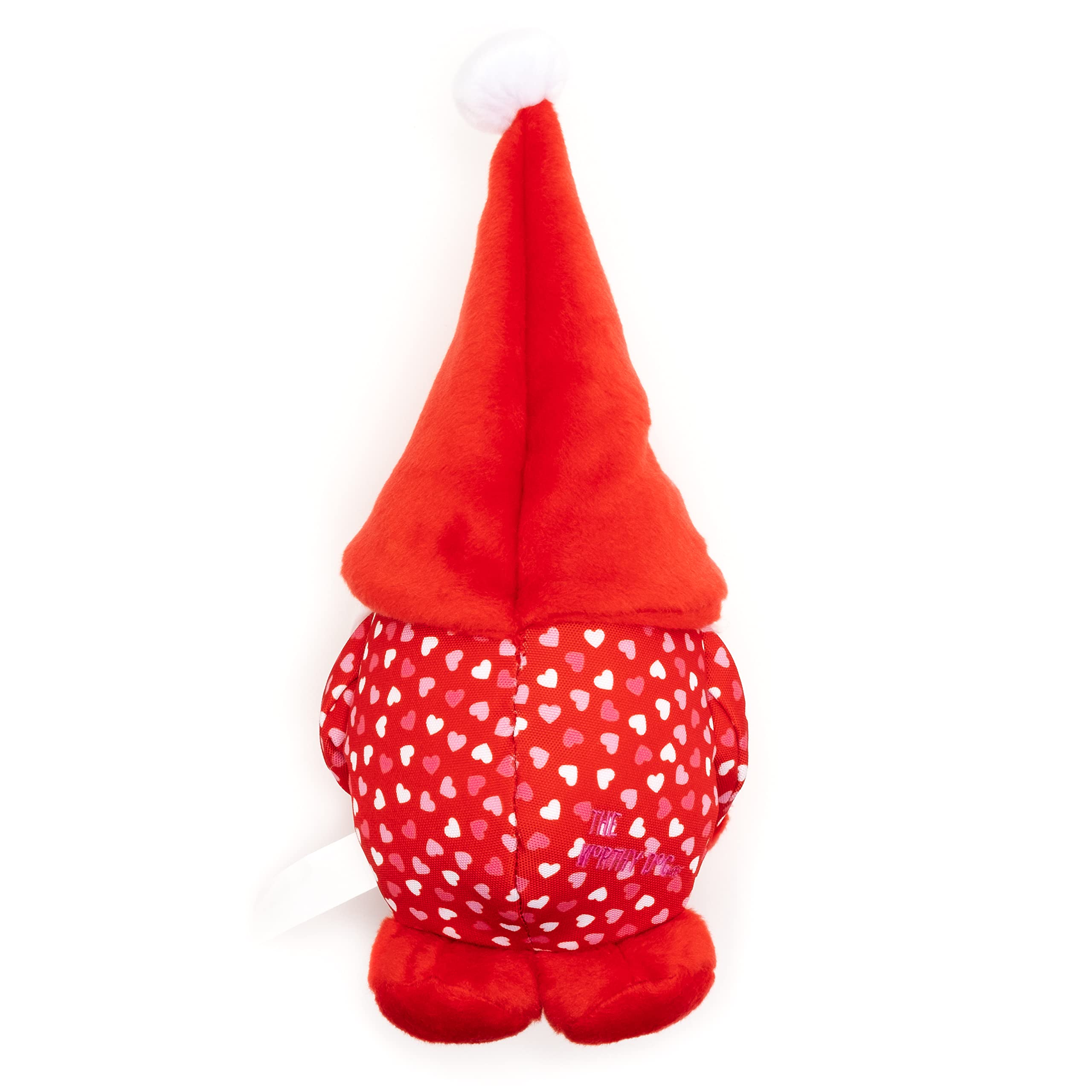 The Worthy Dog Cupid Gnome Plush Durable Dog Toy - Tug & Toss & Play - Chomp Resistant - Strongly Stitched Seams - Safe Non-Toxic Material - Engaging Play