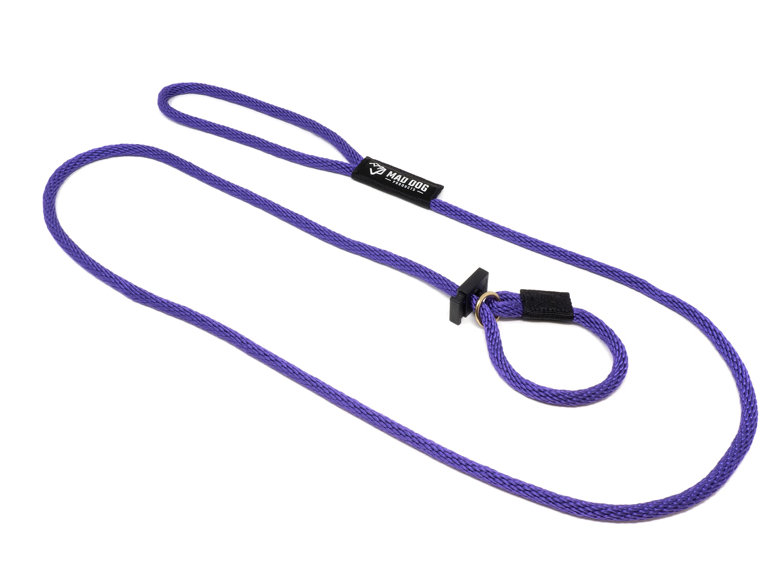 Mad Dog Products English Slip Dog Lead | 1/2 Inch X 8 Feet | Purple