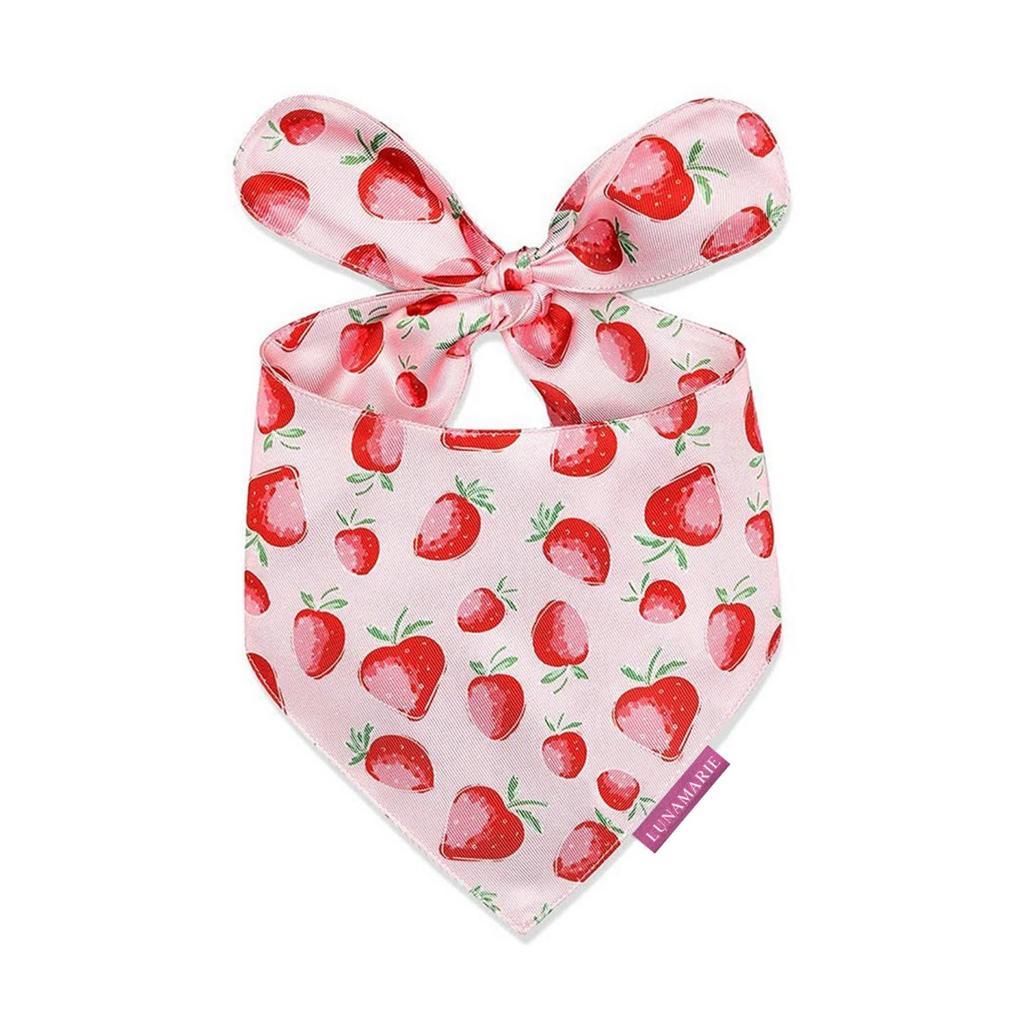 Lunamarie - Luxury Dog Bandanas - Cute Unique Designs | Premium & Silky Poly Fabric | 100% Handmade Custom Shape Dual Layered Sm