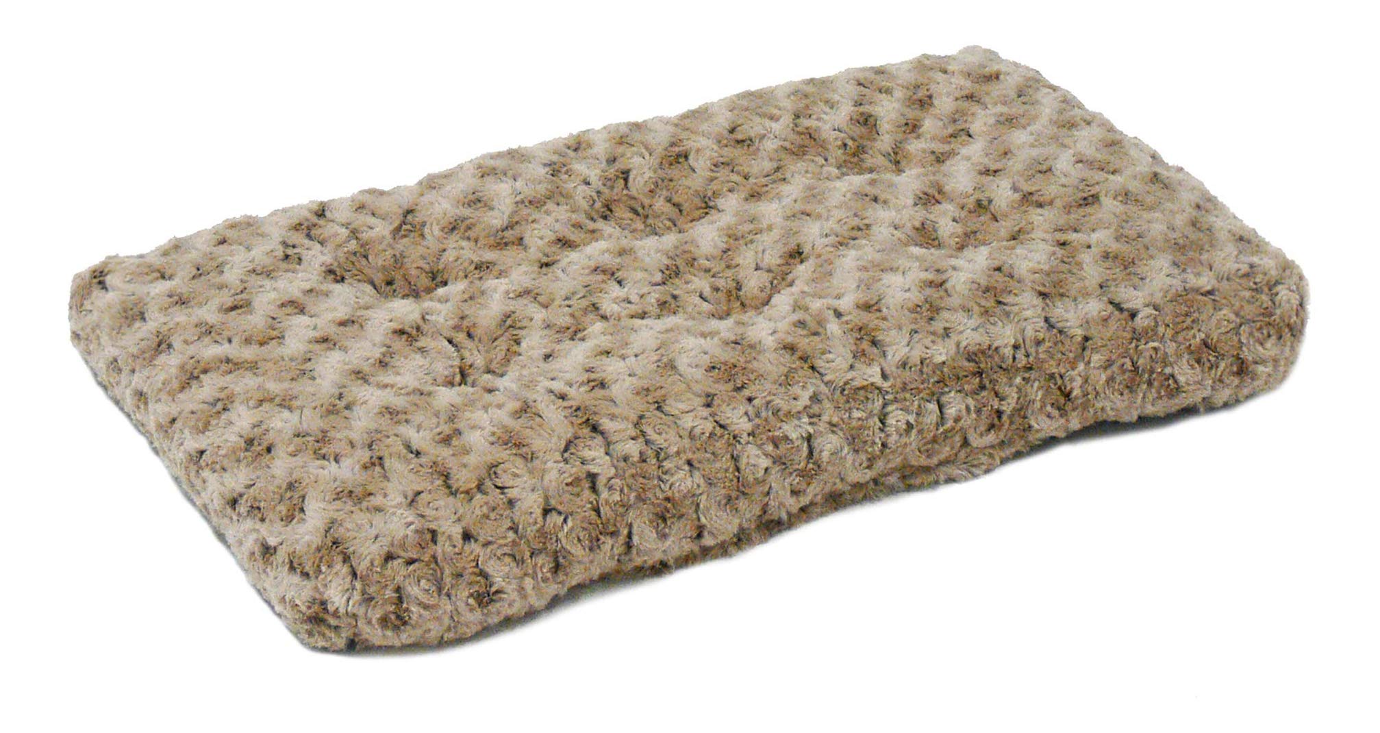 Midwest Homes For Pets Deluxe Dog Beds | Super Plush Dog & Cat Beds Ideal For Dog Crates | Machine Wash & Dryer Friendly, 1-Year Warranty, Mocha, 18 In