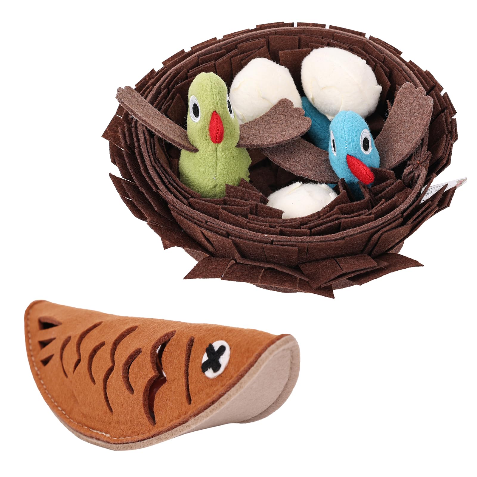 Becrowm Plush Large Dog Toy With Squeaker And Crinkle Paper, Interactive Puppy Chew And Teeth Cleaning Toy, Pet Toys For Small, 