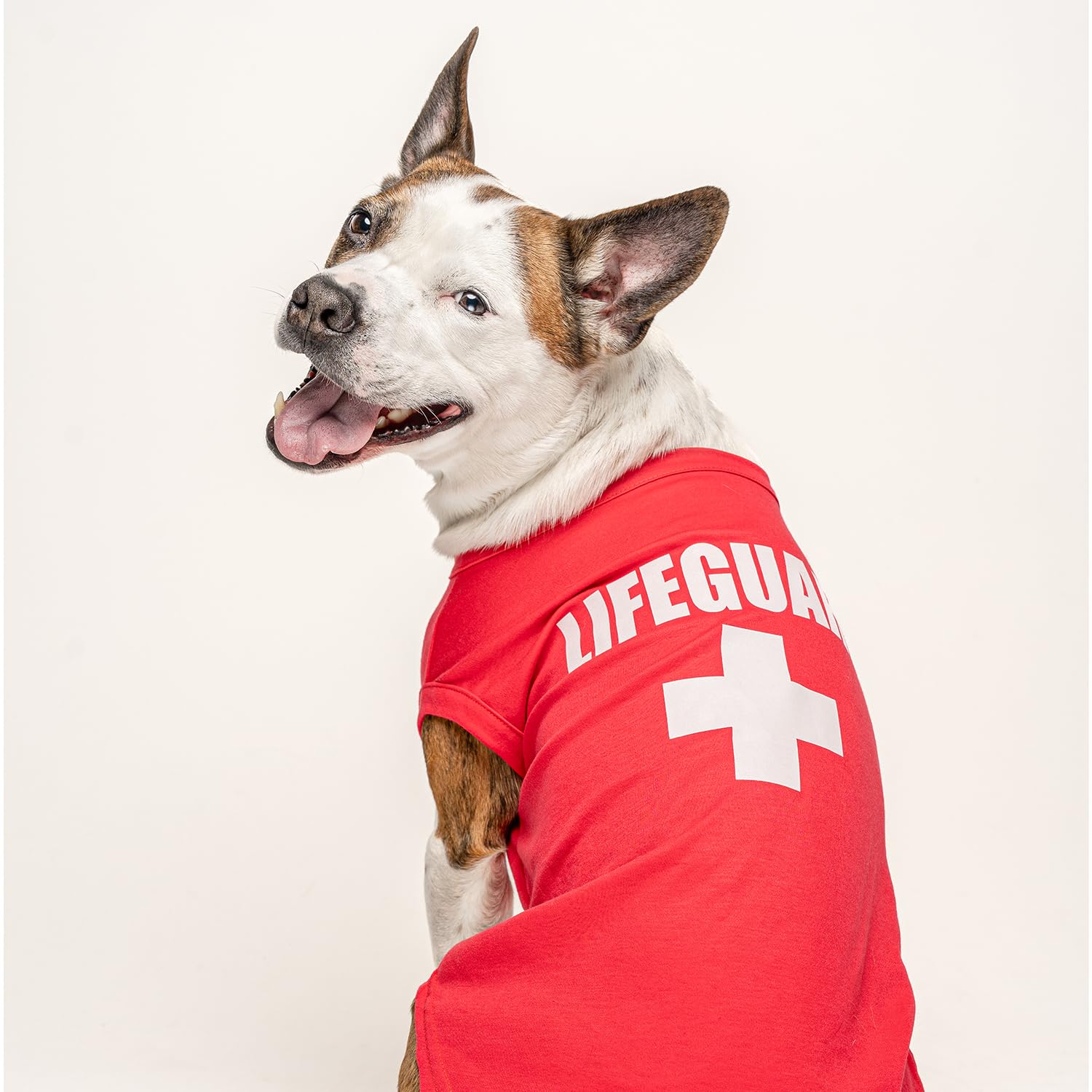 Lifeguard Dog Tee Shirt Sizes For Puppies, Toys, And Large Breeds (53 Red, X-Large)