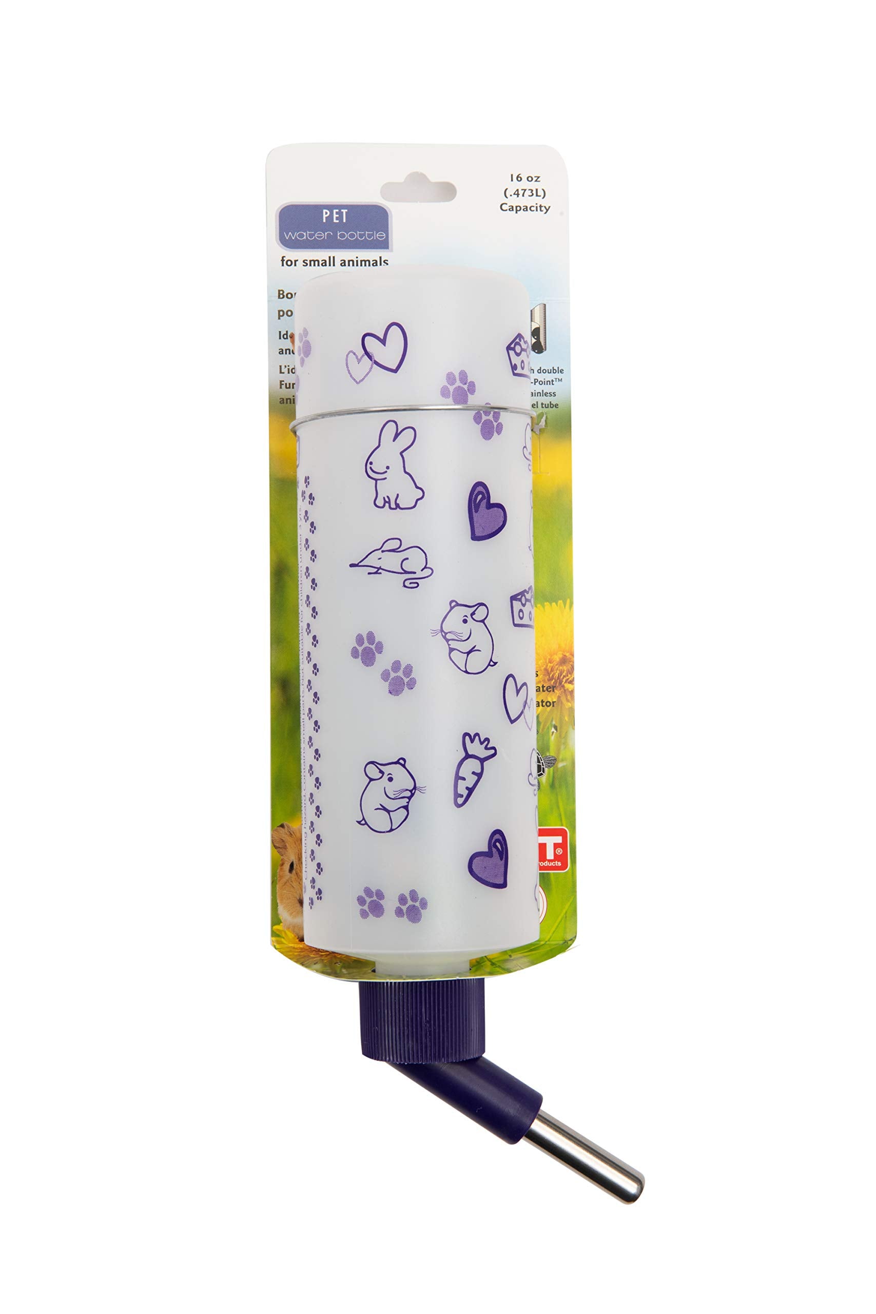 Lixit Weather Resistant Water Bottles for Rabbits, Ferrets, Guinea Pigs, Rats, Mice and Other Small Animals. (16 Ounce Pack of 1