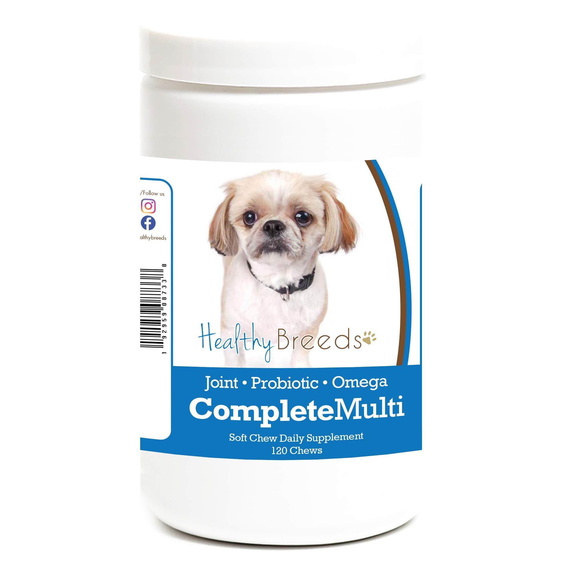 Healthy Breeds Peekapoo All in One Multivitamin Soft Chew 120 Count