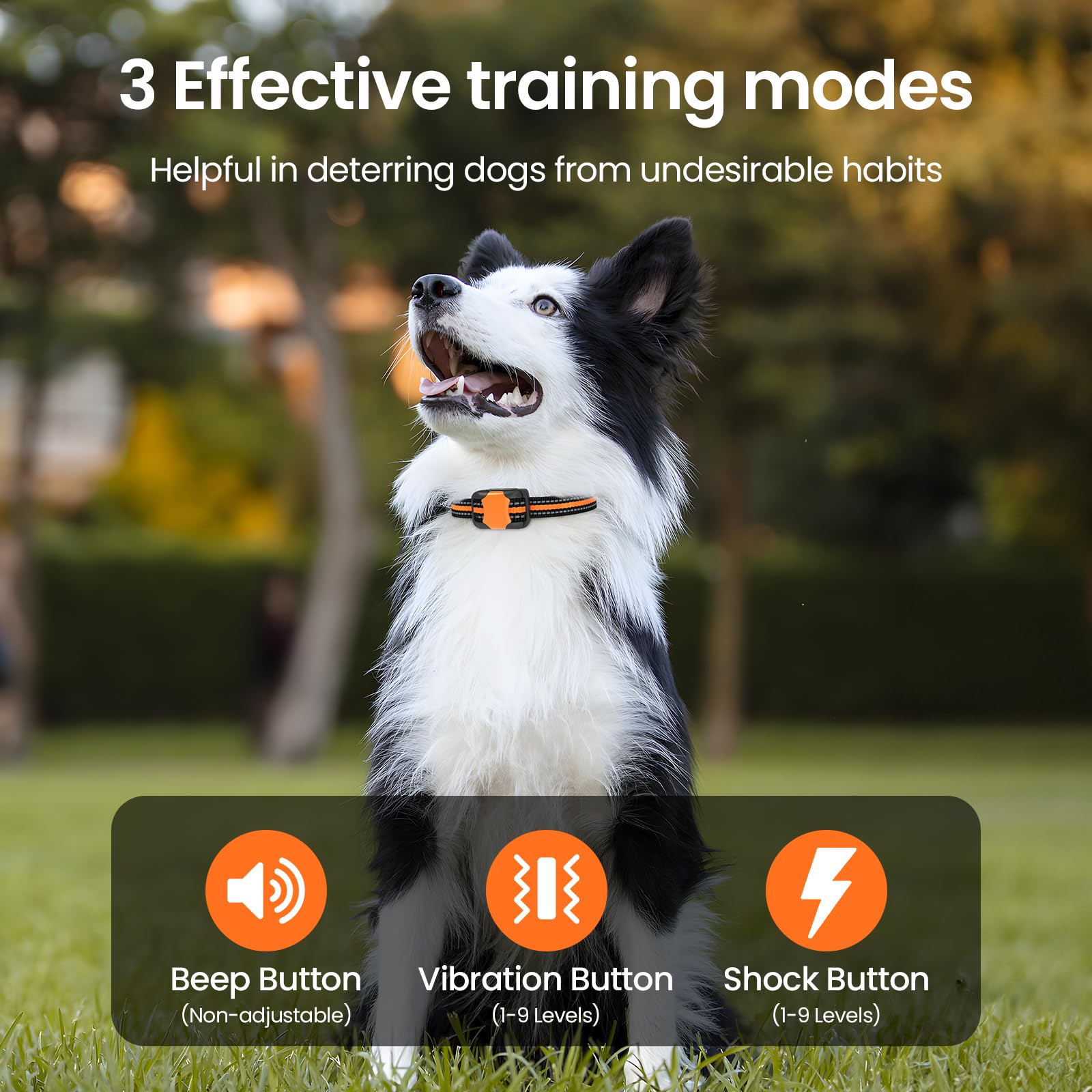 Dog Shock Collar - Dog Training Collar With Remote 1000Ft,Shock Collar For Large Medium Small Dogs 8-120Lbs,Pet Collar With Beep