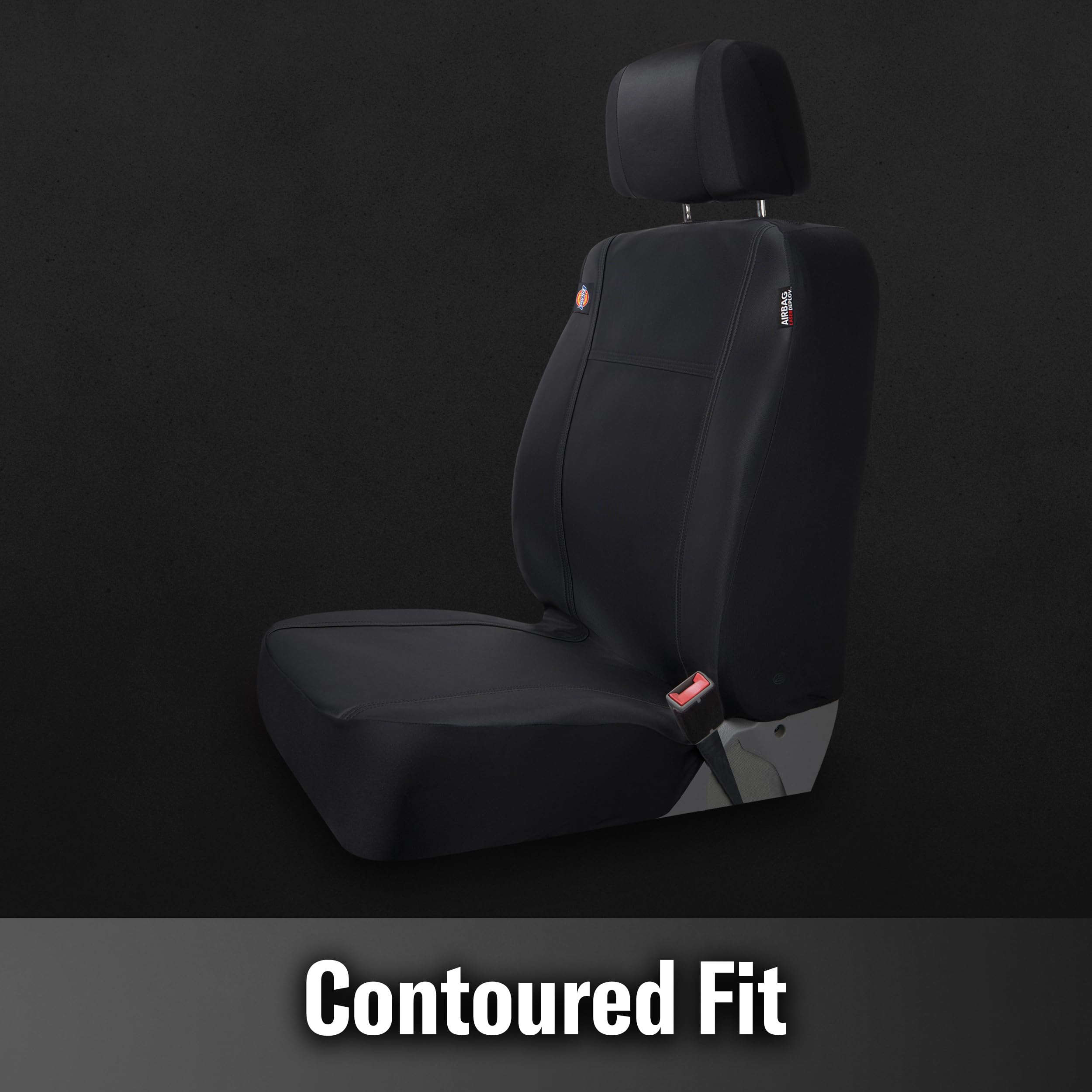 DICKIES 2-Piece Puncture-Resistant Front Seat Covers for Cars, Trucks, SUVs, Automotive Seat Covers, Car Seat Protector for Pets