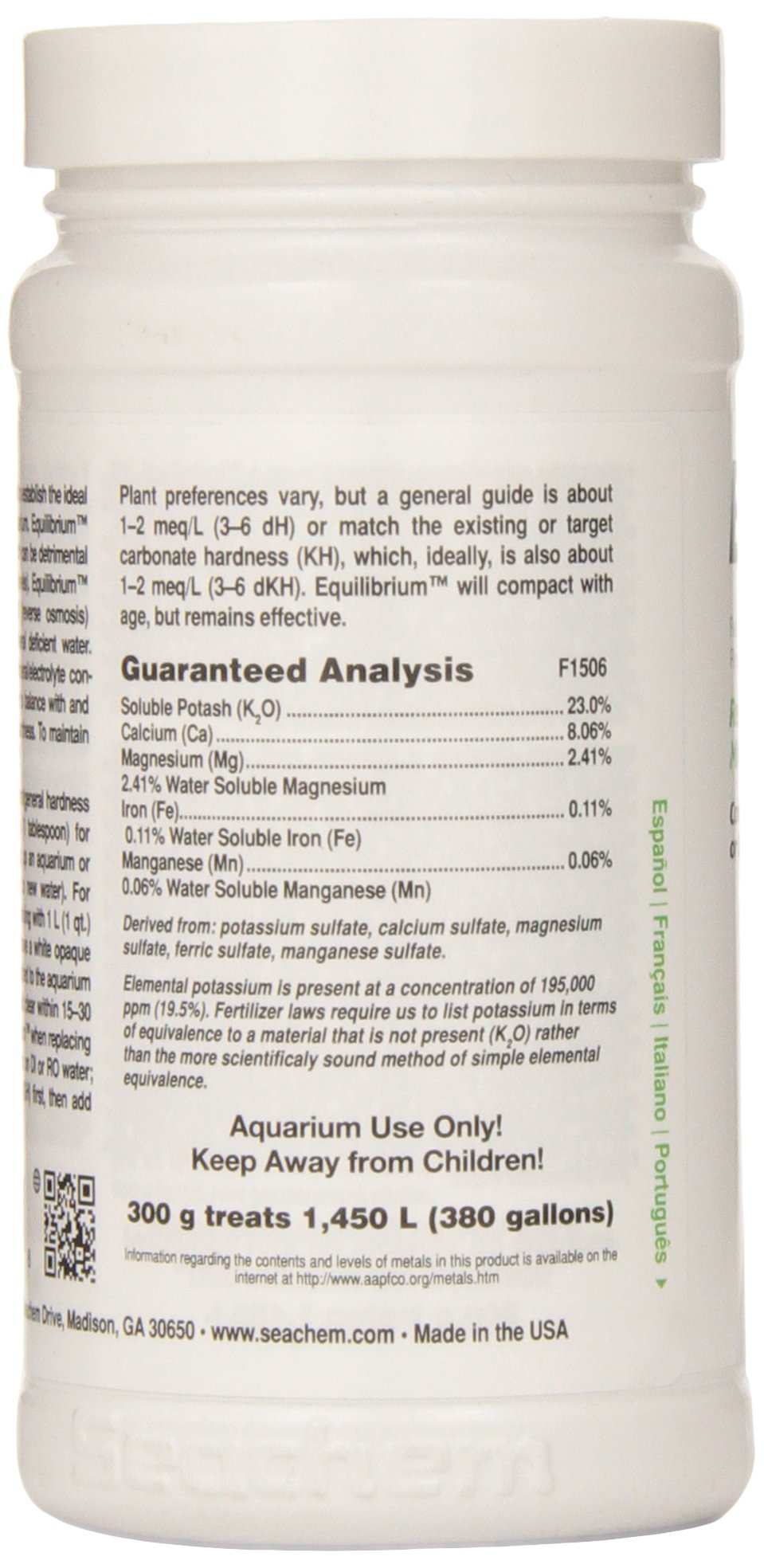 Seachem Equilibrium 300gram