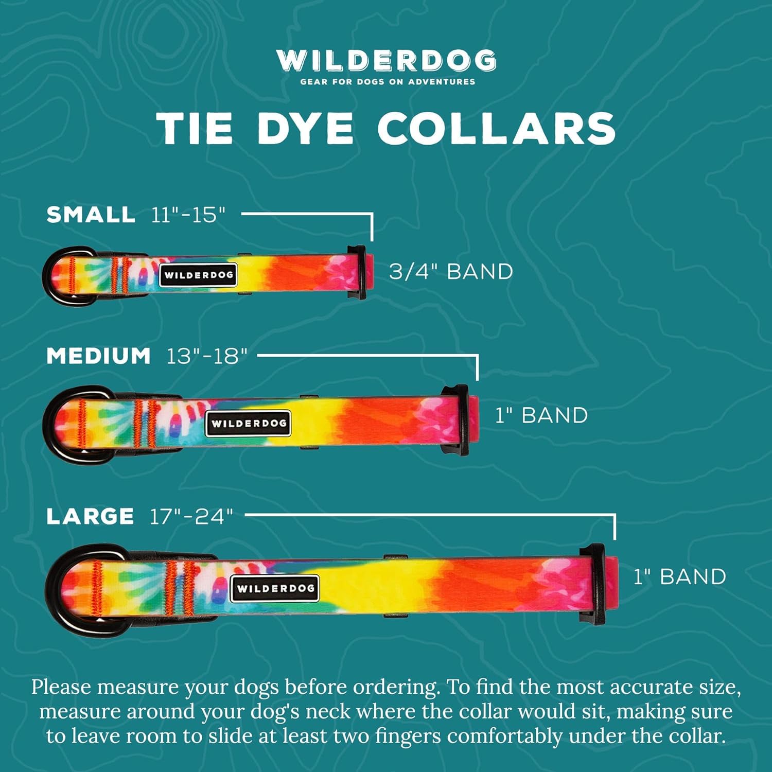 Wilderdog Waterproof Dog Collar - Repels Water & Dirt - Small 11''-15'' - Plum