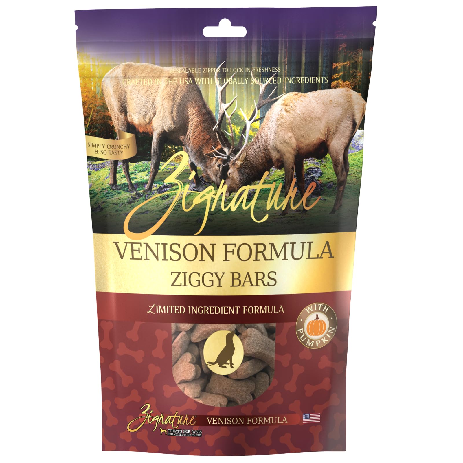 Zignature Venison Limited Ingredient Formula Biscuit Dog Treats 12oz