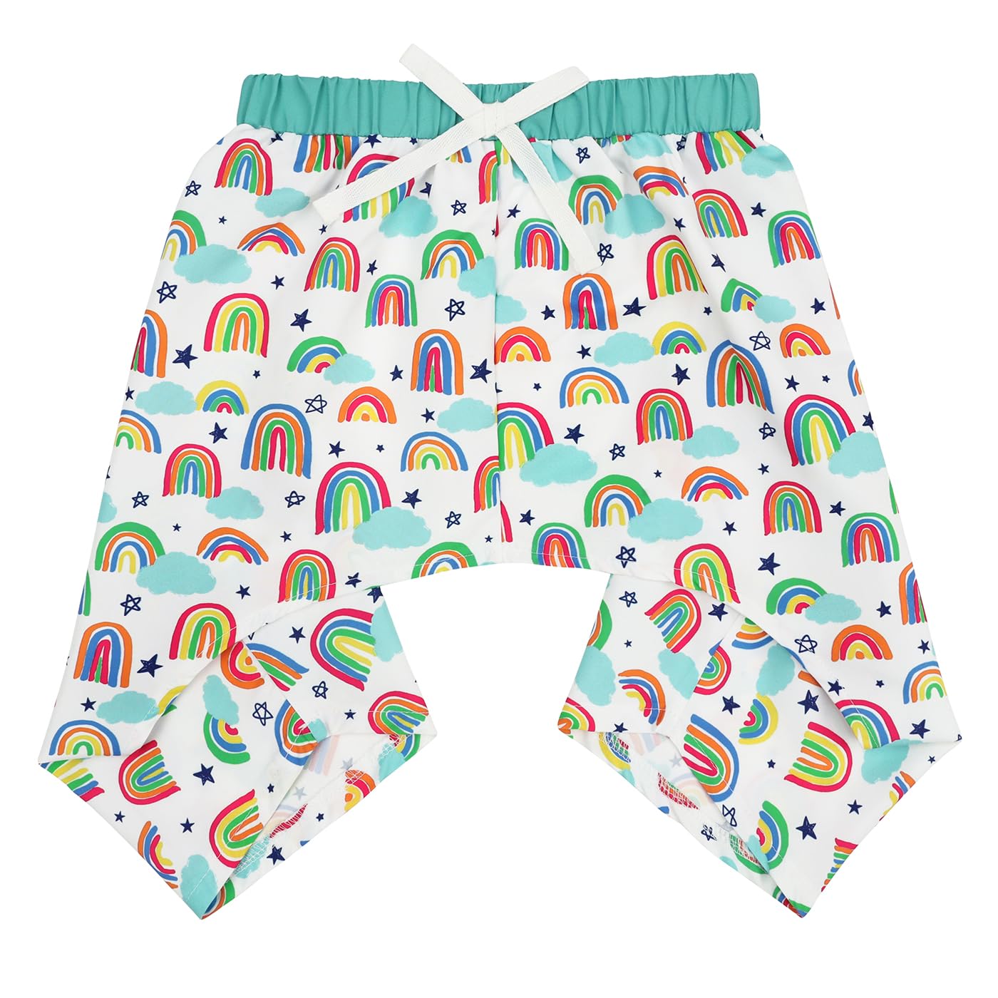 Hde Dog Swim Trunks Hawaiian Board Shorts Beach Pool Swimsuit For Xs To Xxl Dogs Rainbows - Xl