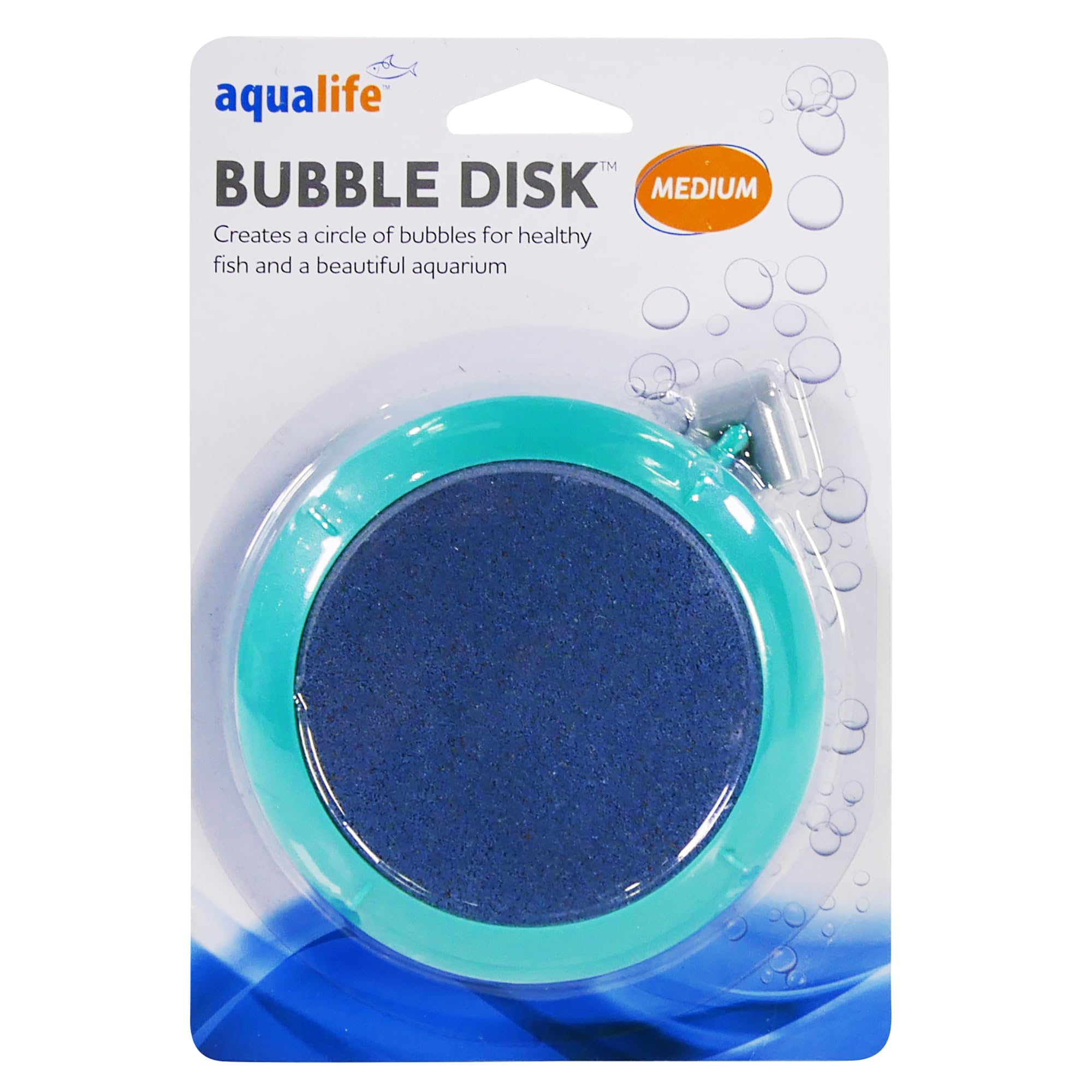 Penn-Plax Aquarium Bubble Disk Aerator - Air Pump Accessories – For Fish Tanks (Medium)