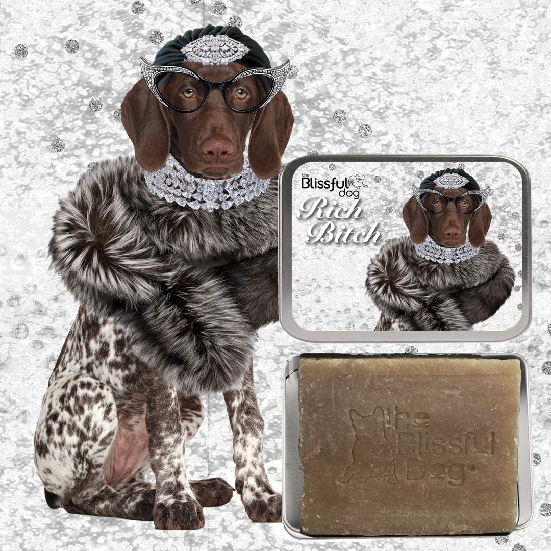 The Blissful Dog Soap-Rb-Gsp Rich Bitch German Shorthaired Pointer Luxury Bar Dog Soap