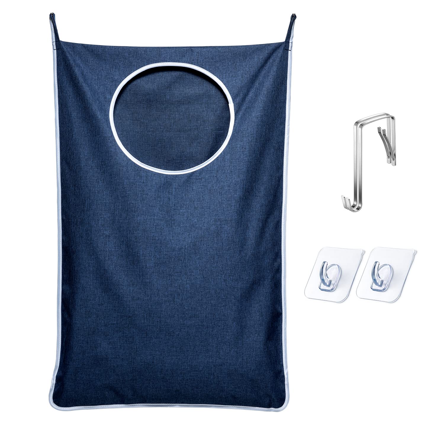Keepjoy Xl Hanging Laundry Hamper Bag, Hanging Hamper With 2 Strong Hooks For Dirty Clothes Door Hanging Laundry Bag Large Size 